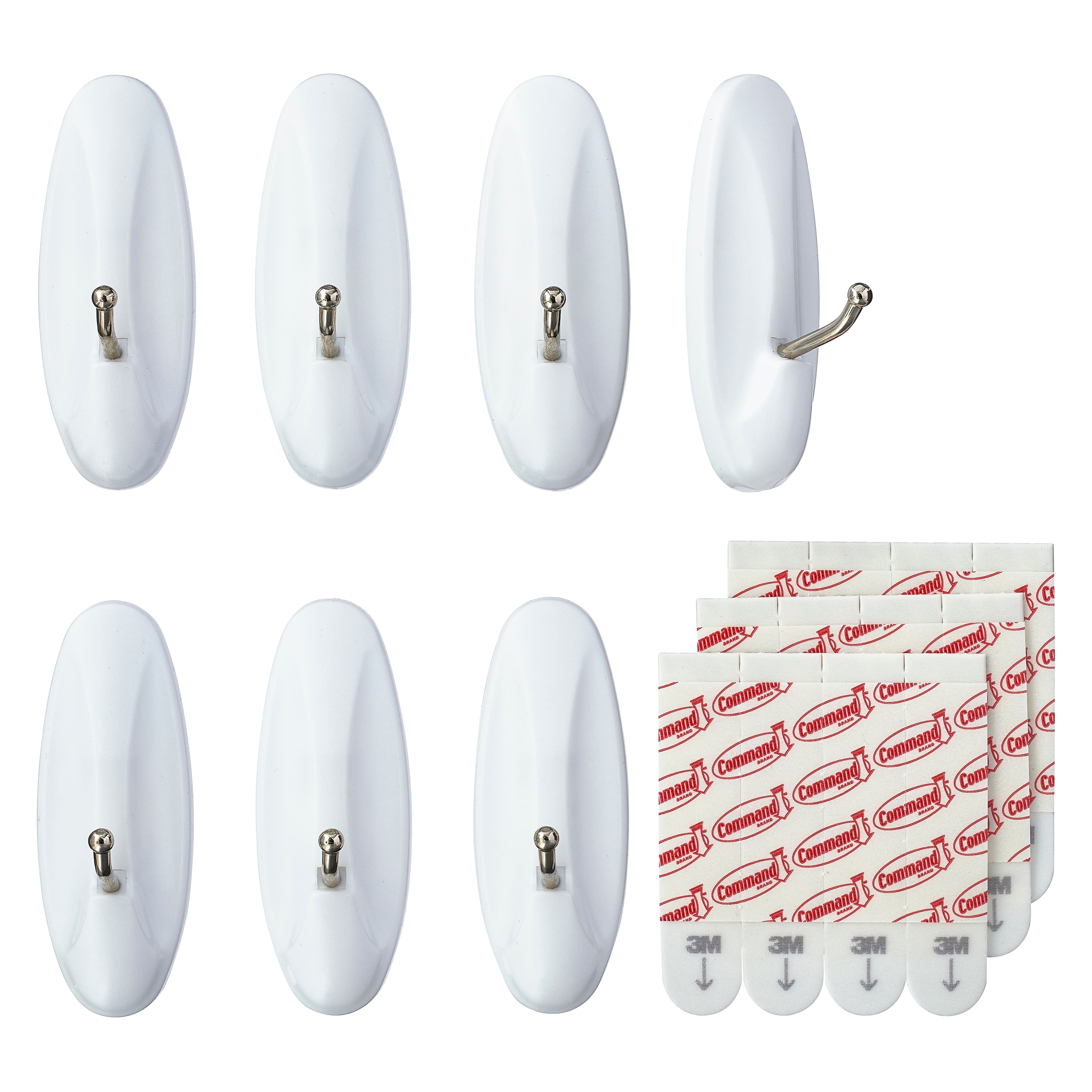 Command™ White Medium Wire Hooks Value Pack
