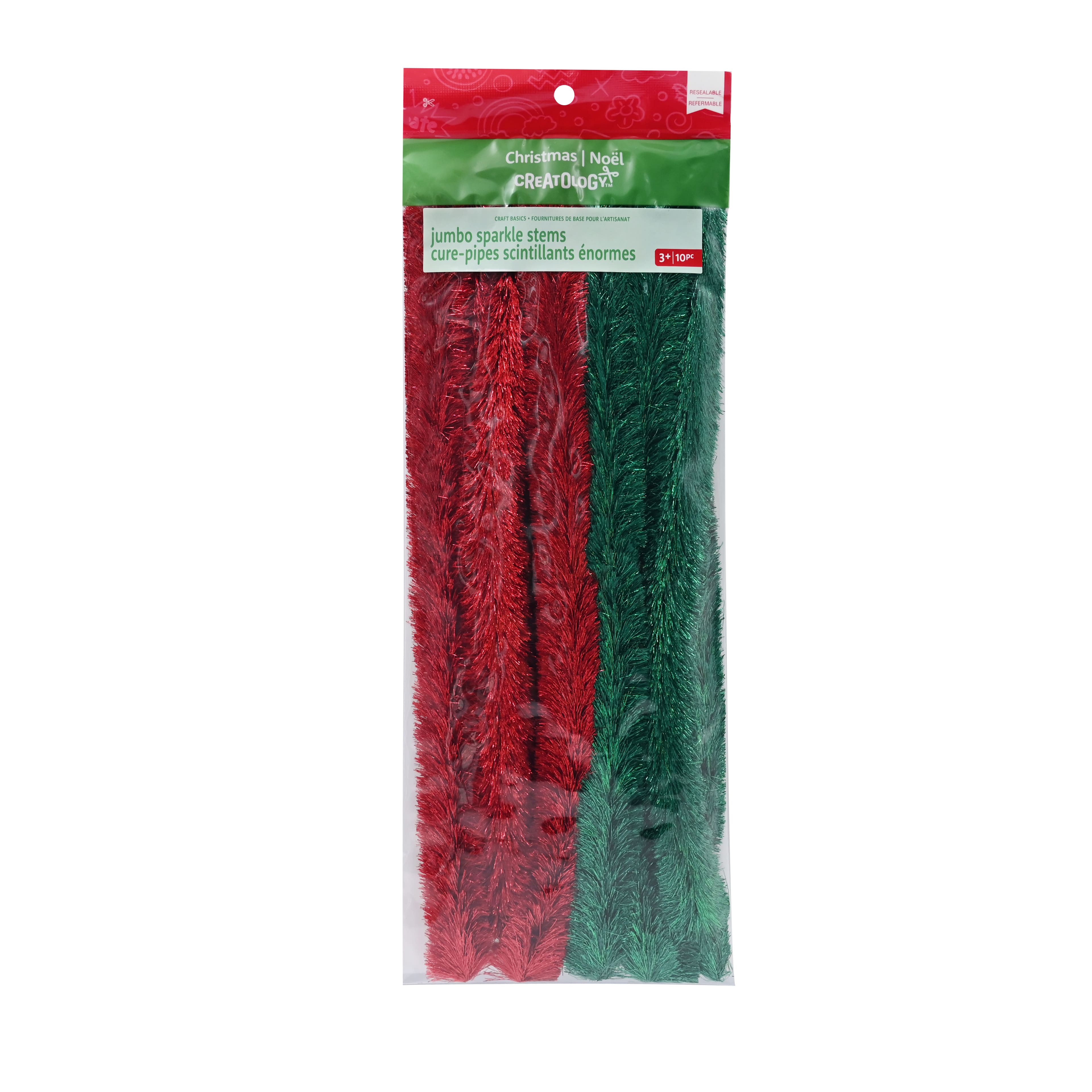 Green &#x26; Red Jumbo Sparkle Stems by Creatology&#x2122;