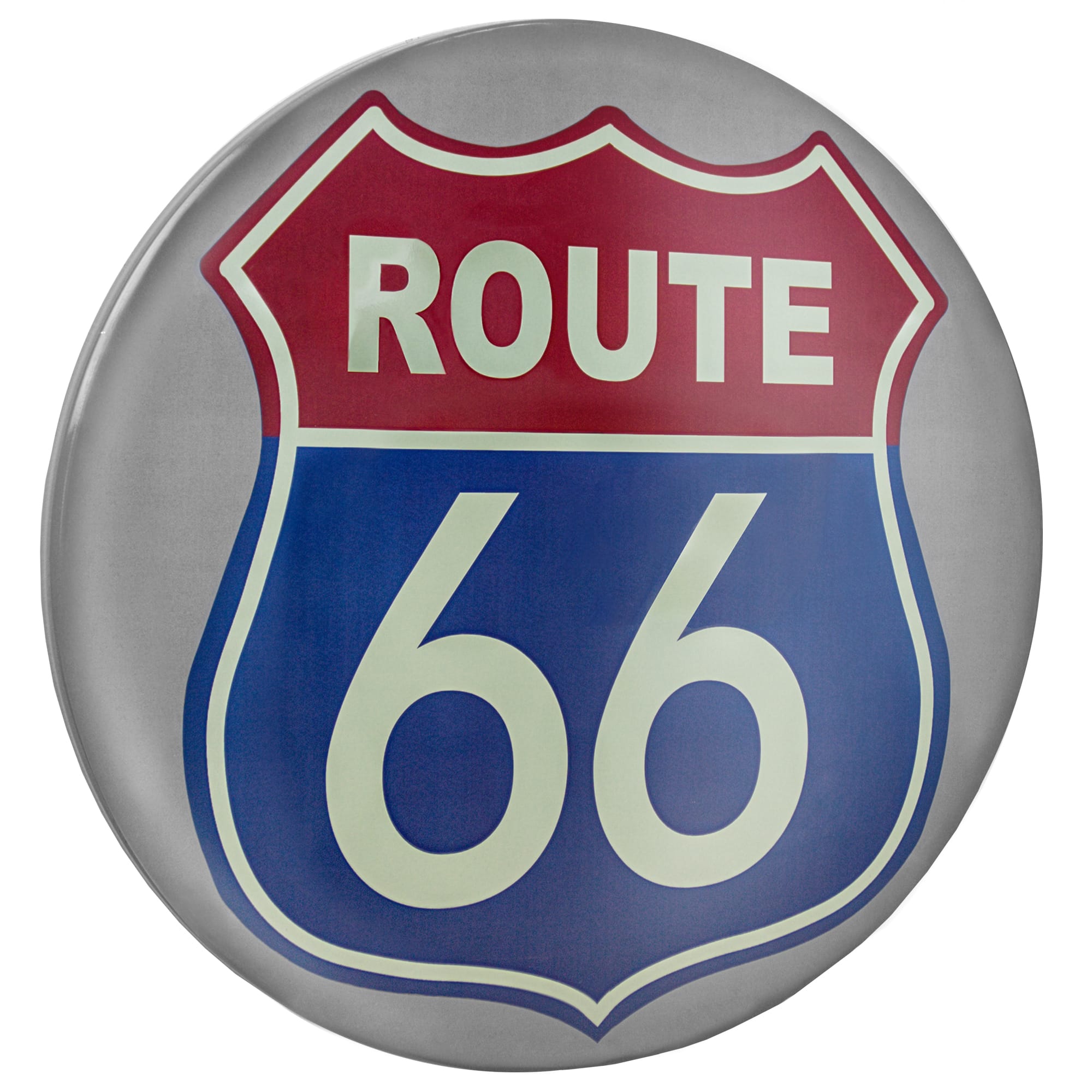 Route 66 Dome Metal Sign