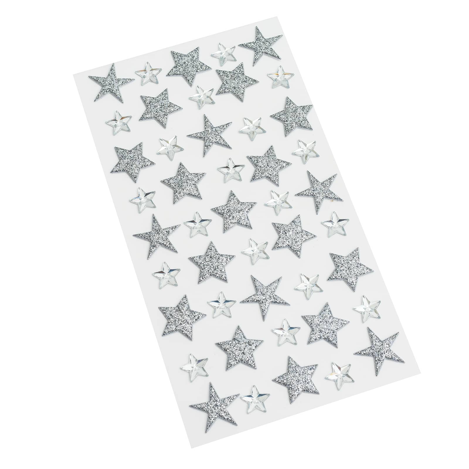 12 Packs: 45 ct. (540 total) Silver Glitter Star Stickers by Recollections™