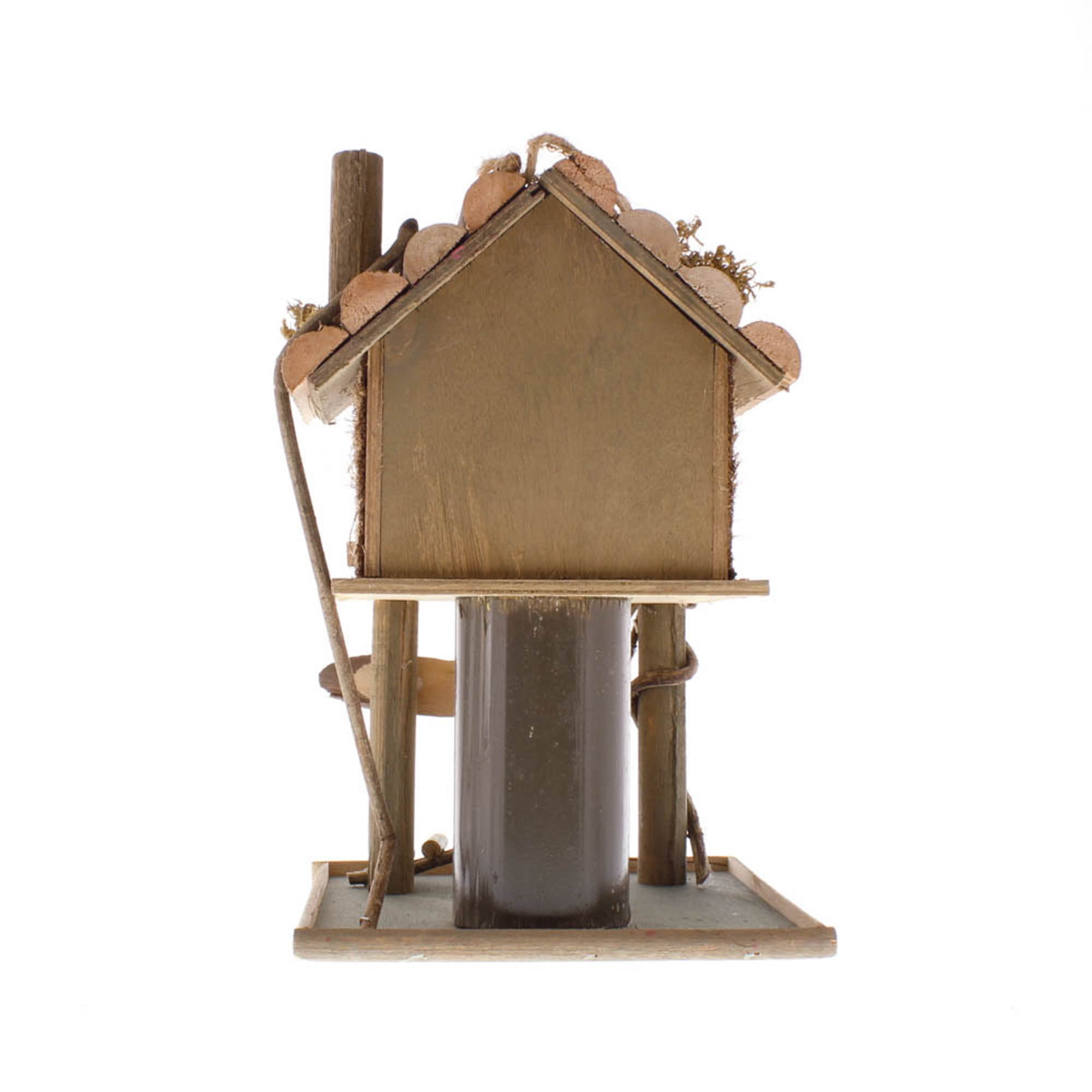 12&#x22; Tree House Bird Feeder