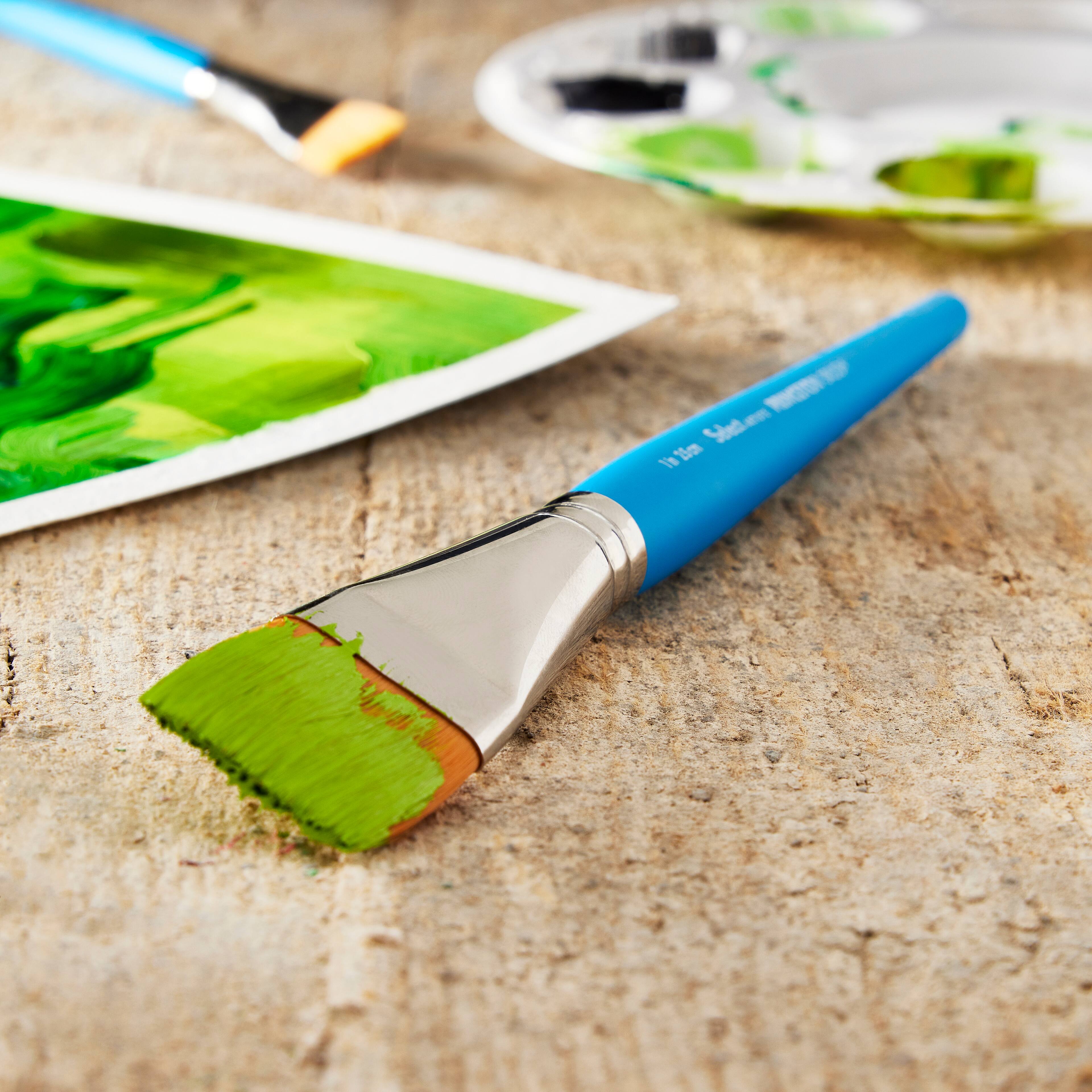 12 Pack: Princeton™ Select™ Artiste Series 3750 Short Handle Flat Wash Brush