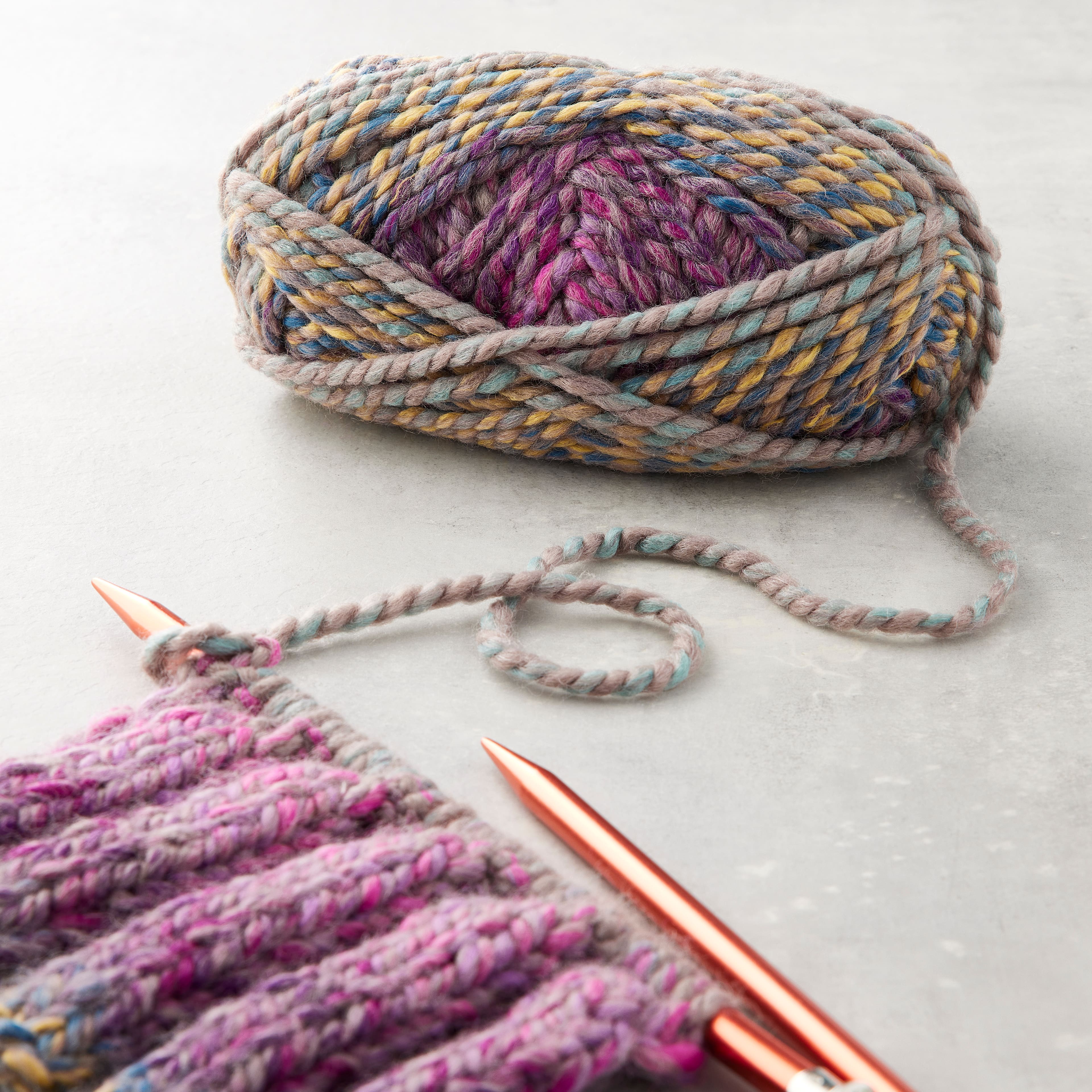 15 Pack: Lion Brand® Wool-Ease® Thick & Quick® Yarn, Prints, Stripes & Metallics