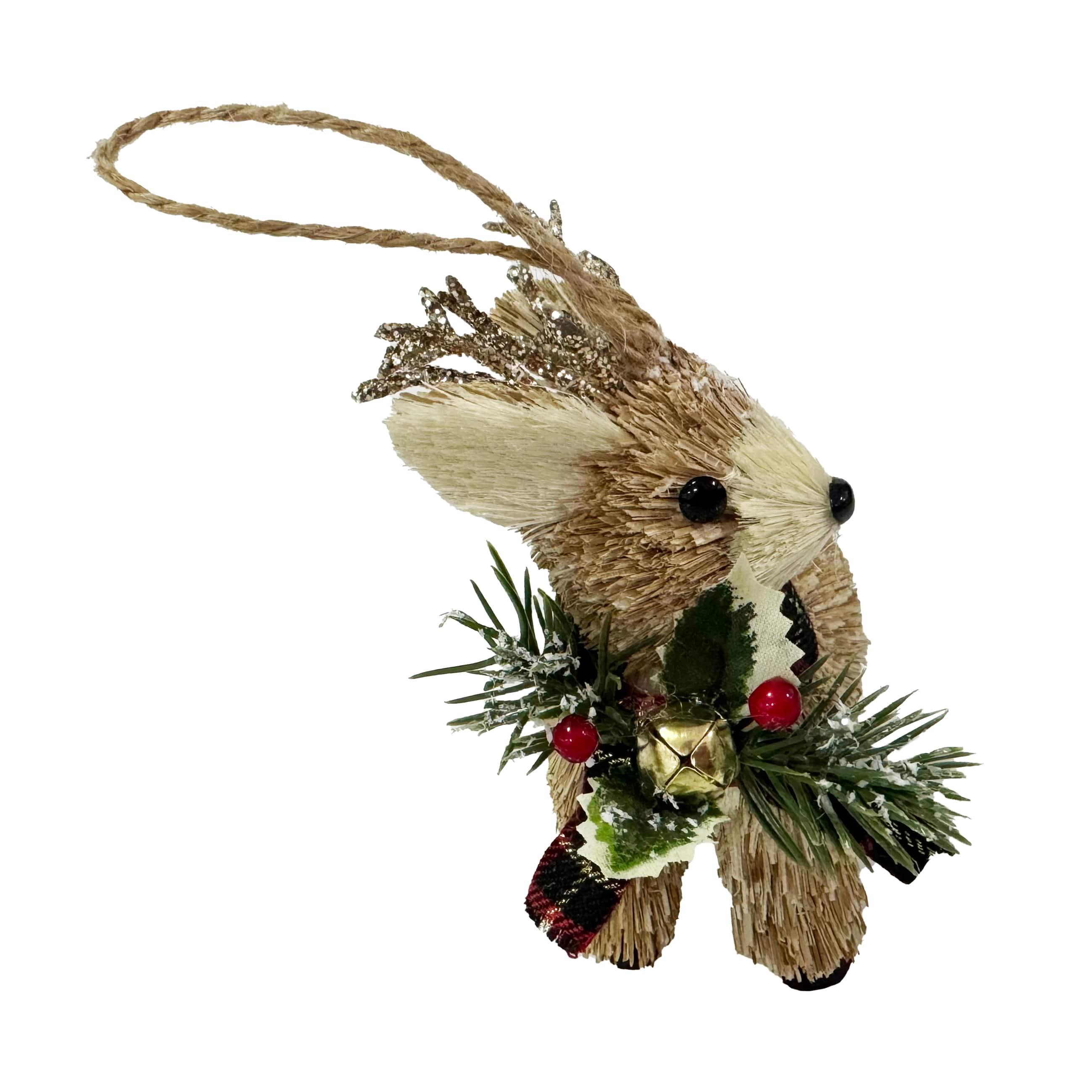 5.5&#x22; Sisal Deer Natural Decorative Ornament by Ashland&#xAE;