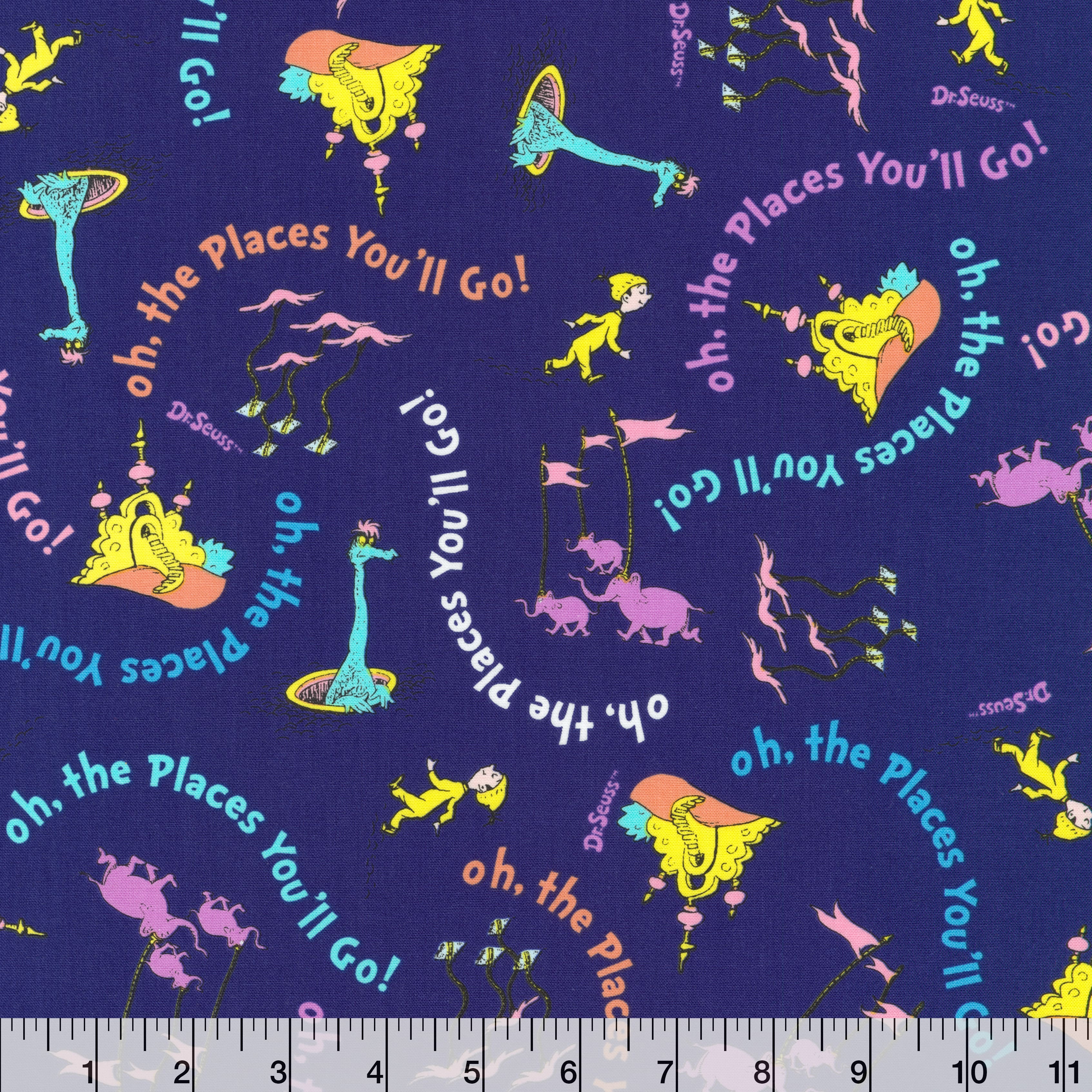Dr. Suess&#x2122; Places You&#x27;ll Go Toss Cotton Fabric