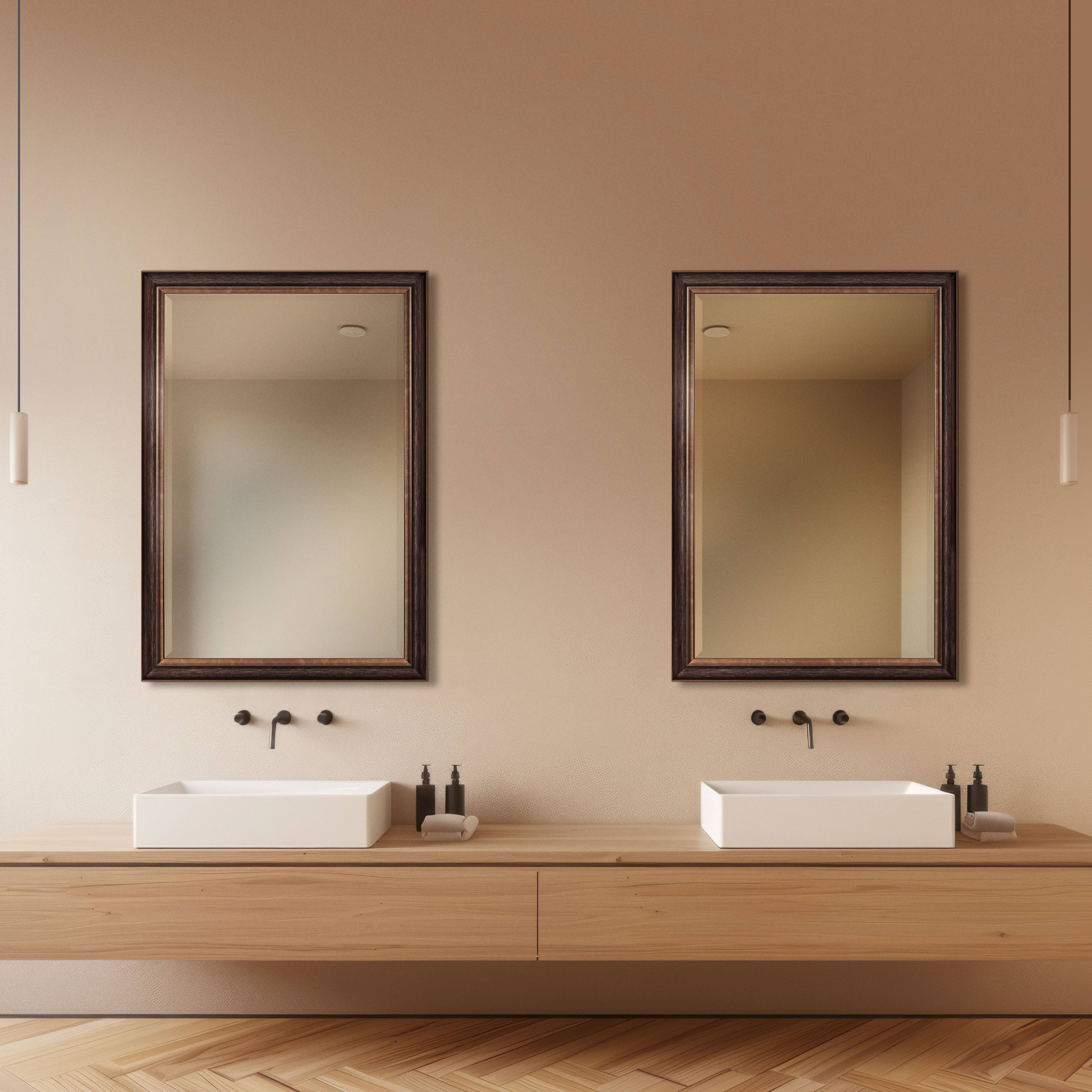 Head West&#xAE; Oil Rubbed Bronze Rectangular Framed Vanity Wall Mirror