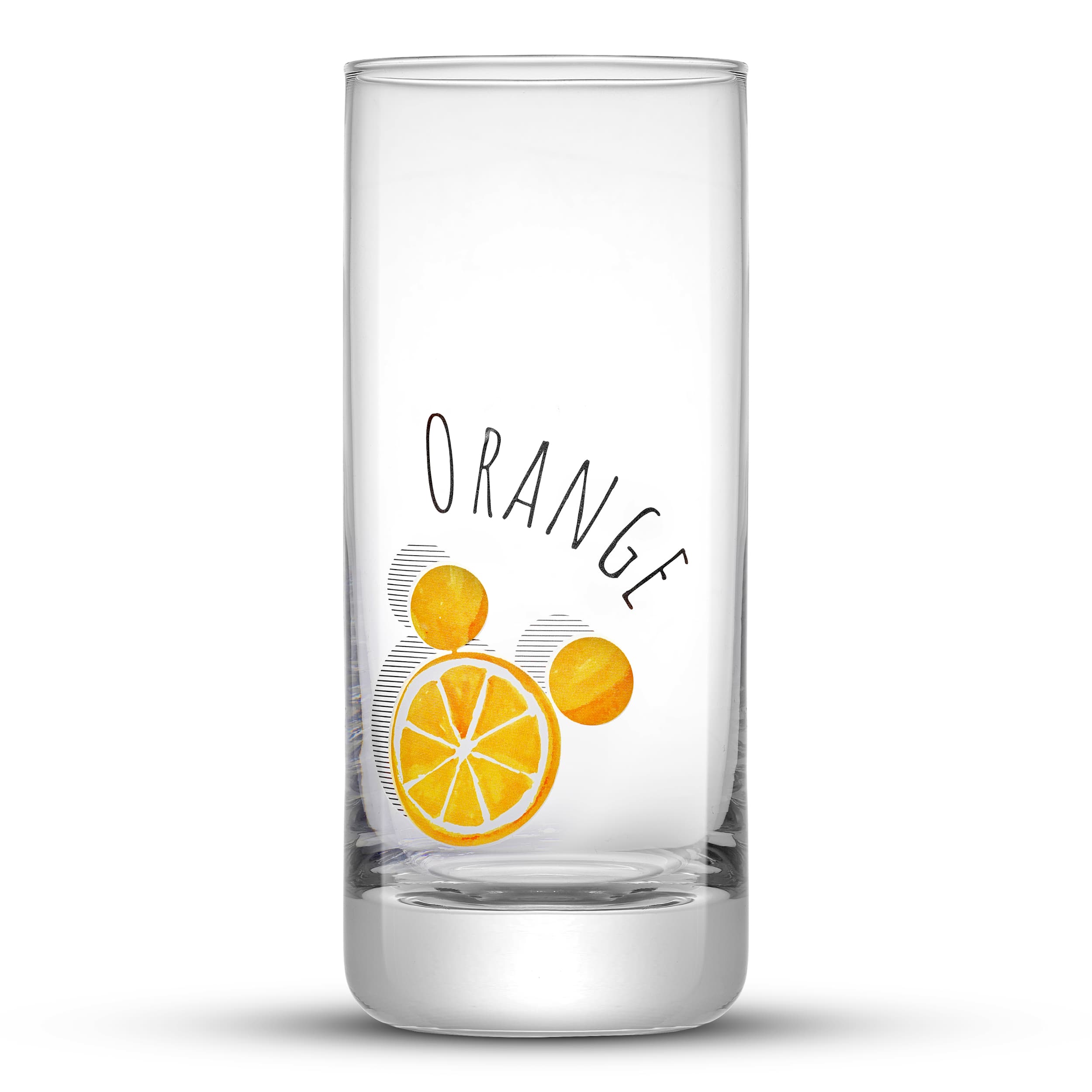 JoyJolt 10 oz. Disney Mickey Mouse Citrus Short Drinking Glass (Set of 4)  JDS10742 - The Home Depot