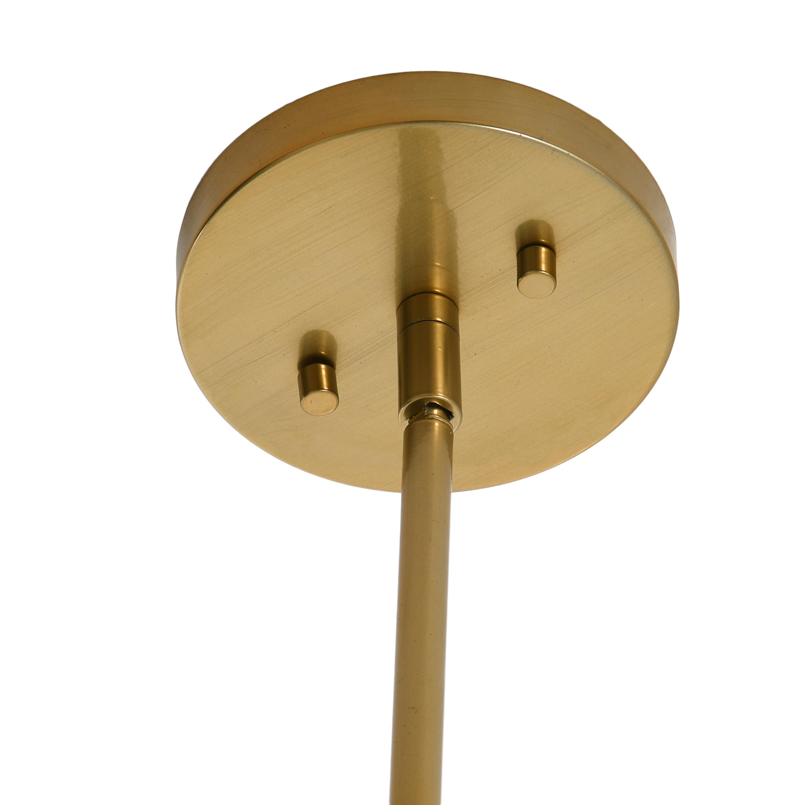 Hello Honey® Robert Stevenson Lighting Harper 19" Black and Brass 5-Light Exposed Bulb 2-Tone Metal Chandelier