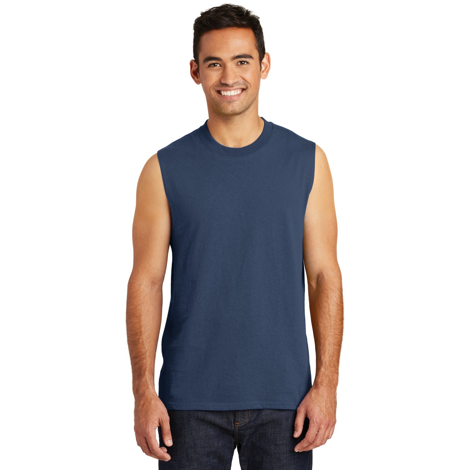 Port & Company® Men's Core Cotton Sleeveless T-Shirt