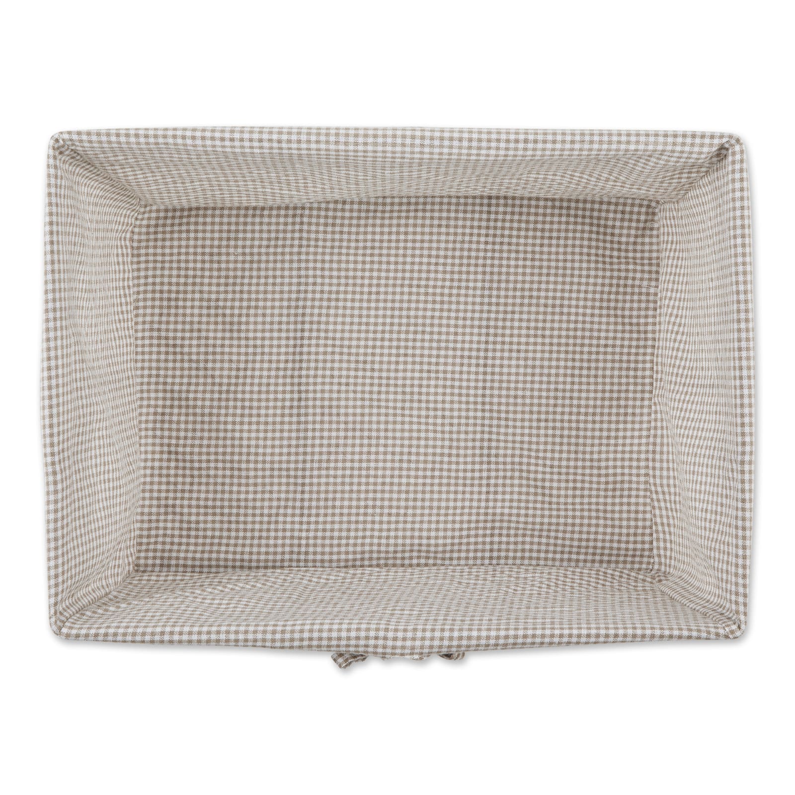 DII&#xAE; Medium Rustic Bronze Chicken Wire Baskets with Stone Gingham Liners, 2ct.