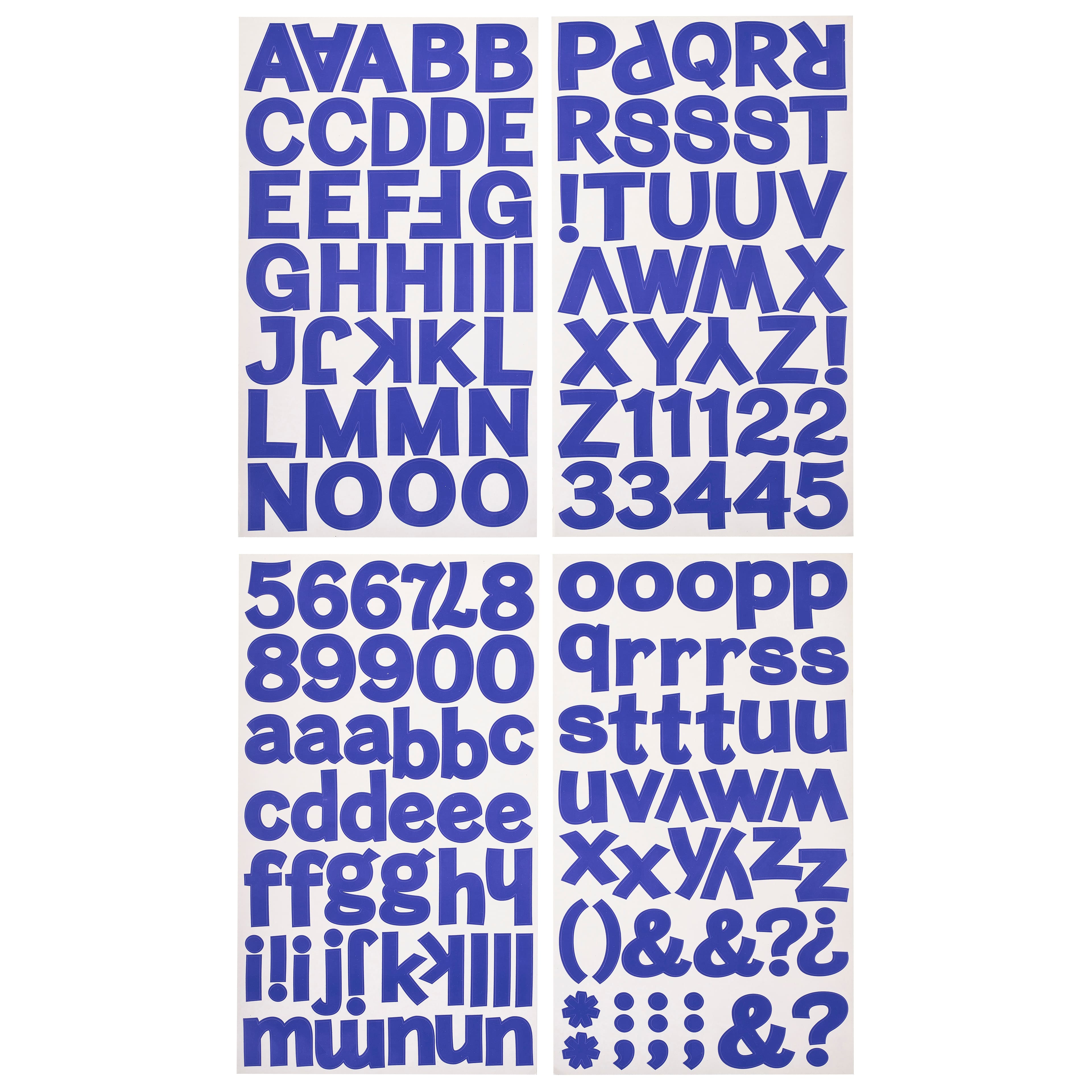 Large Alphabet Stickers