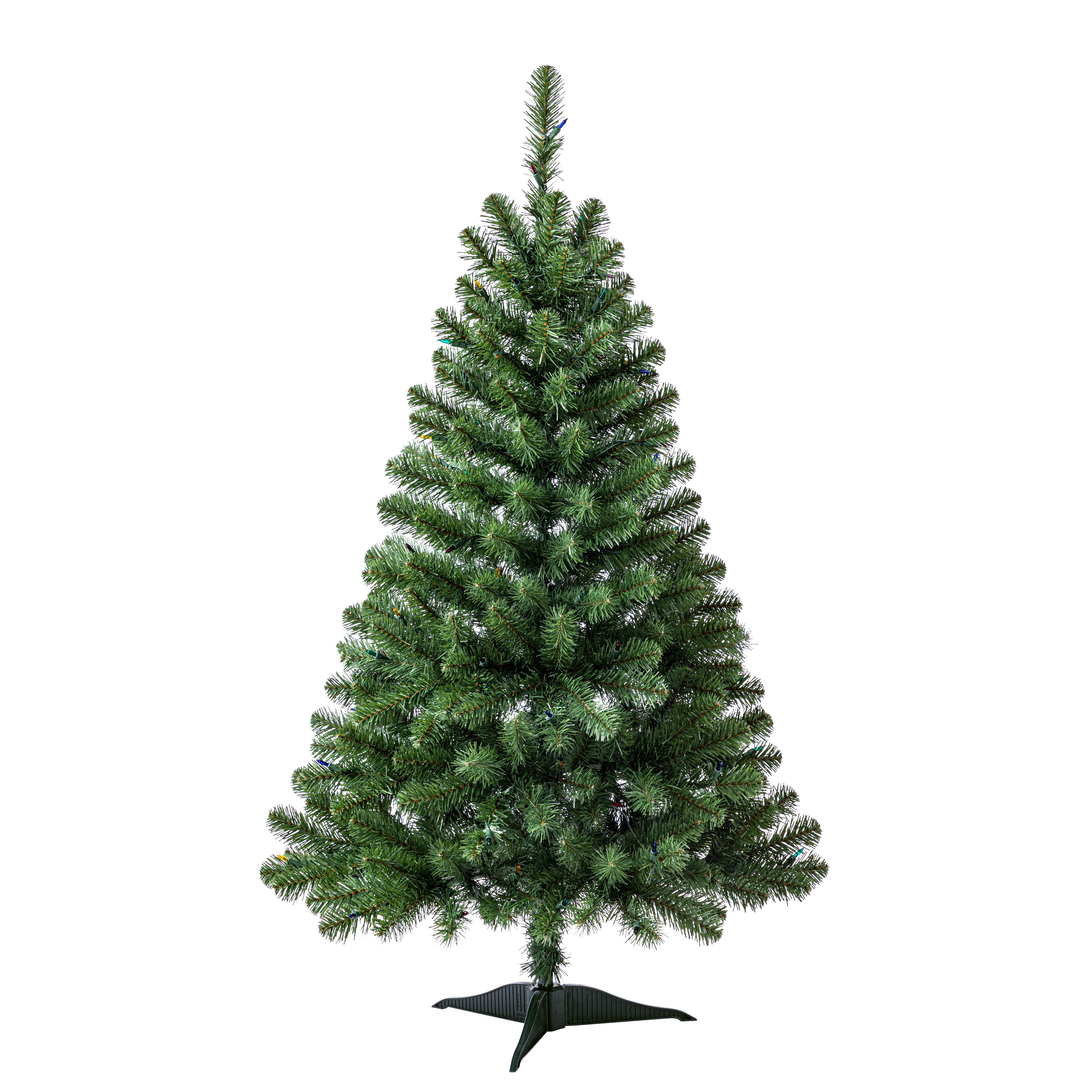 4ft. Pre-Lit Lakewood Spruce Artificial Christmas Tree, Multicolor Lights by Ashland&#xAE;