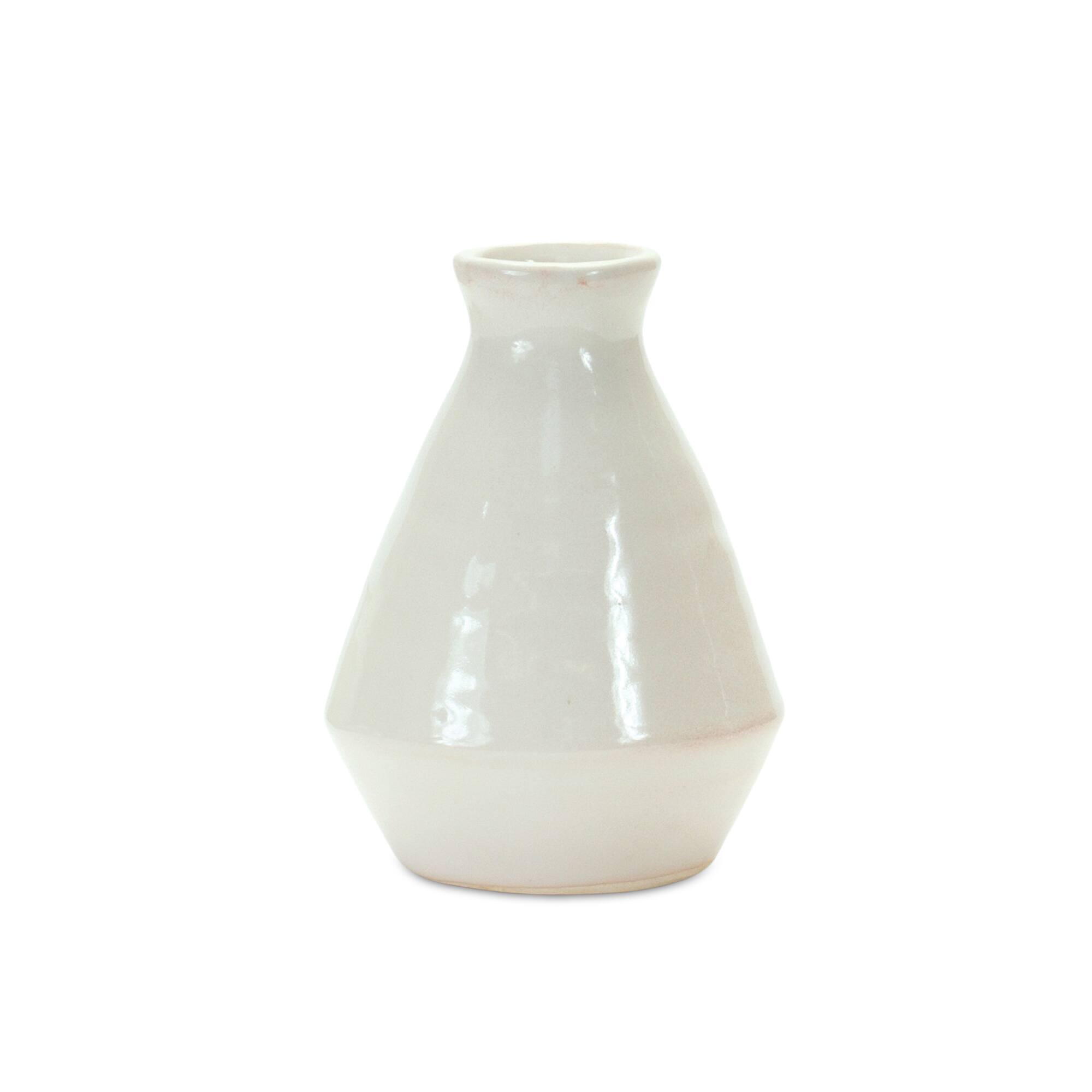White Terracotta Vase Set