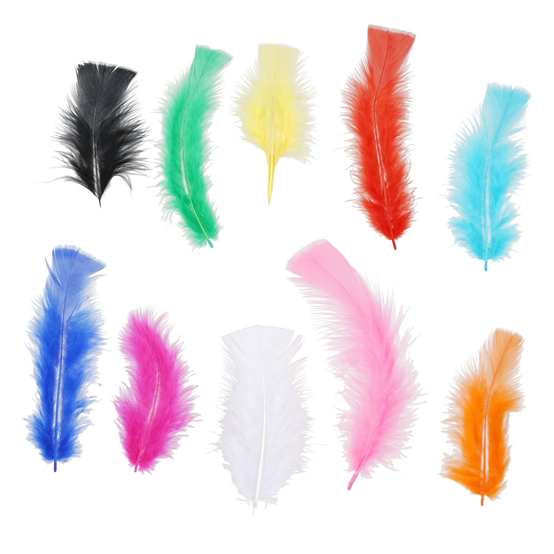 12 Pack: Bright Craft Feathers by Creatology&#x2122;