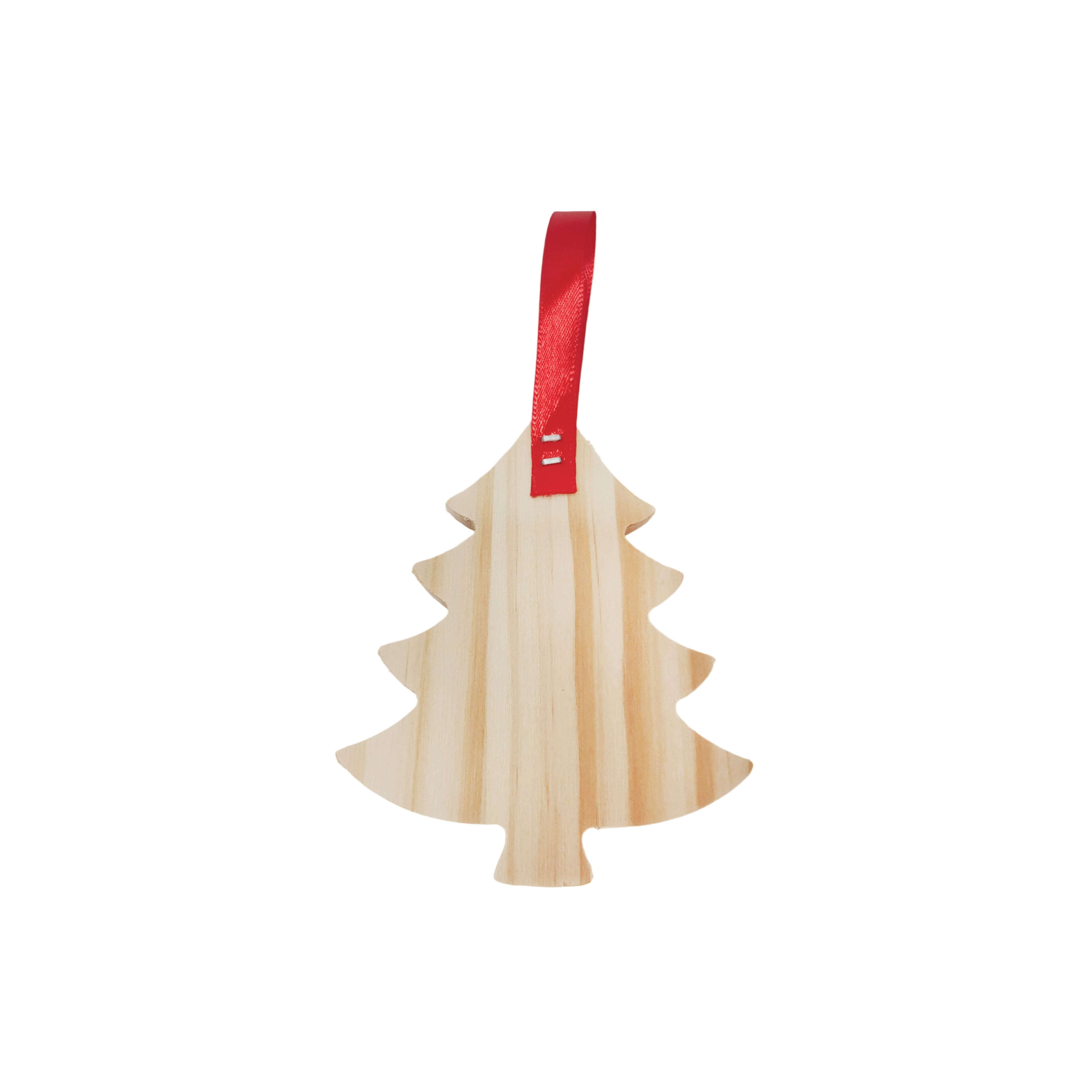 4&#x22; Christmas Tree DIY Pinewood Ornament by Make Market&#xAE;