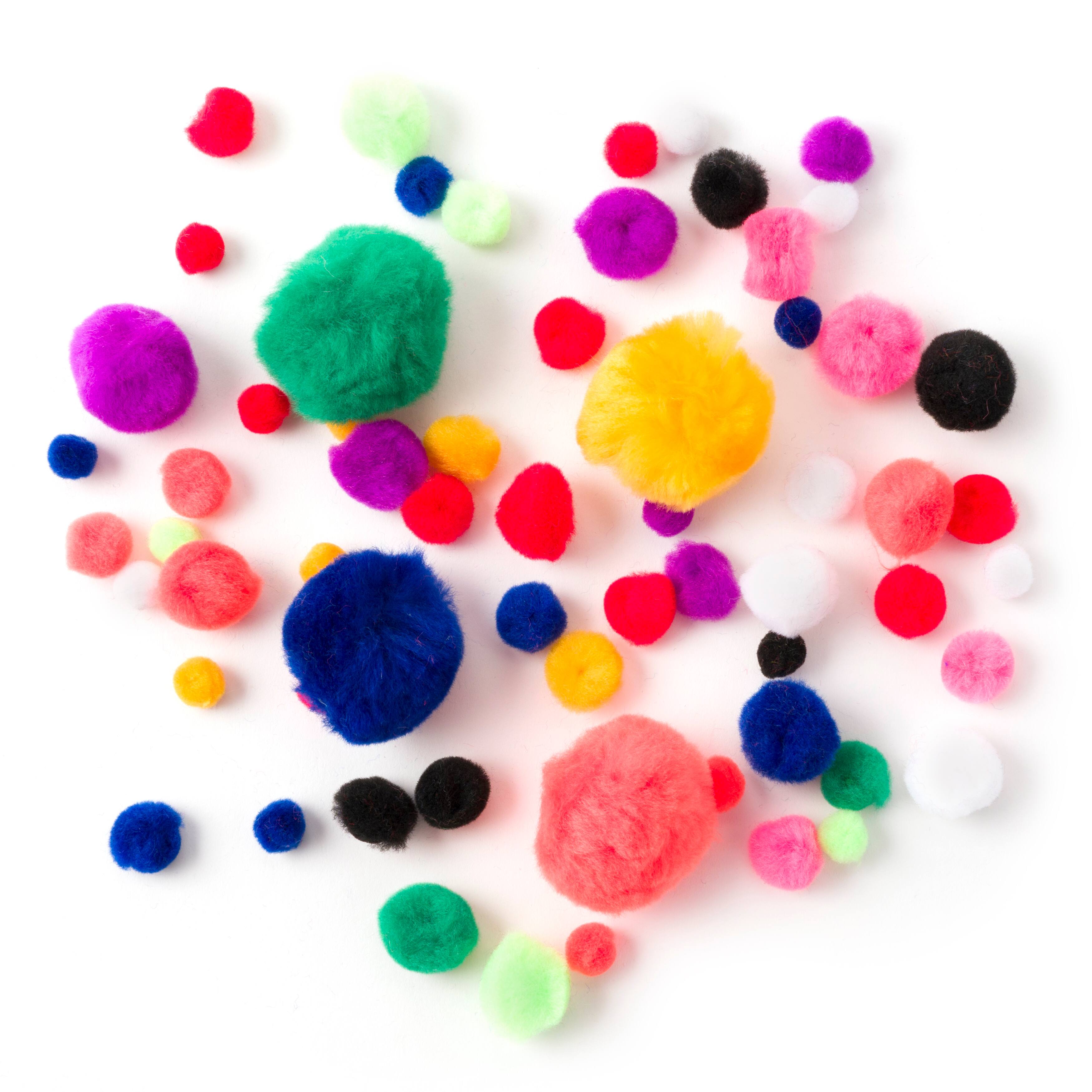 12 Packs: 300 ct. (3,600 total) Bold Mix Pom Poms by Creatology™