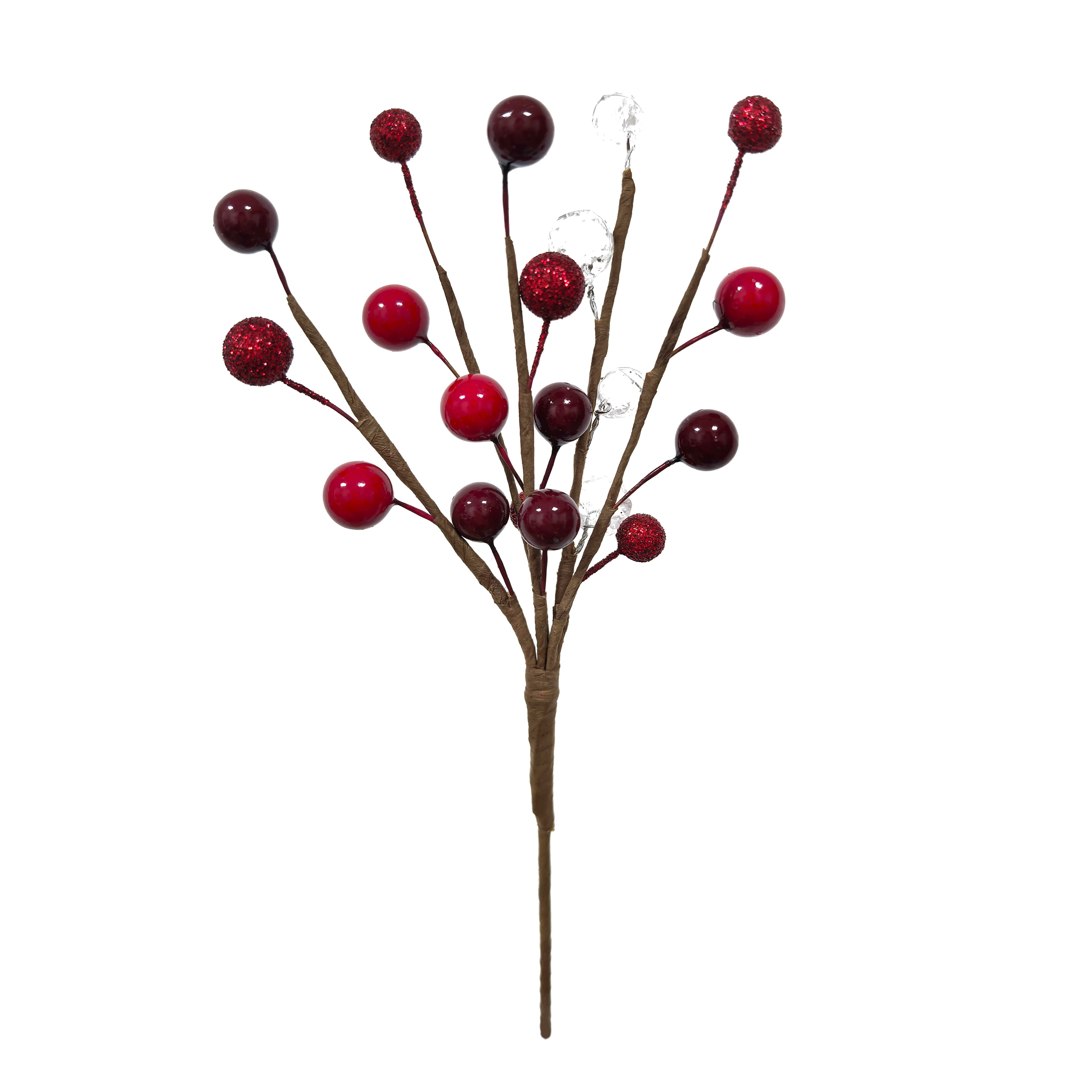 8&#x22; Red, Crystal &#x26; Burgundy Berry Pick by Ashland&#xAE;
