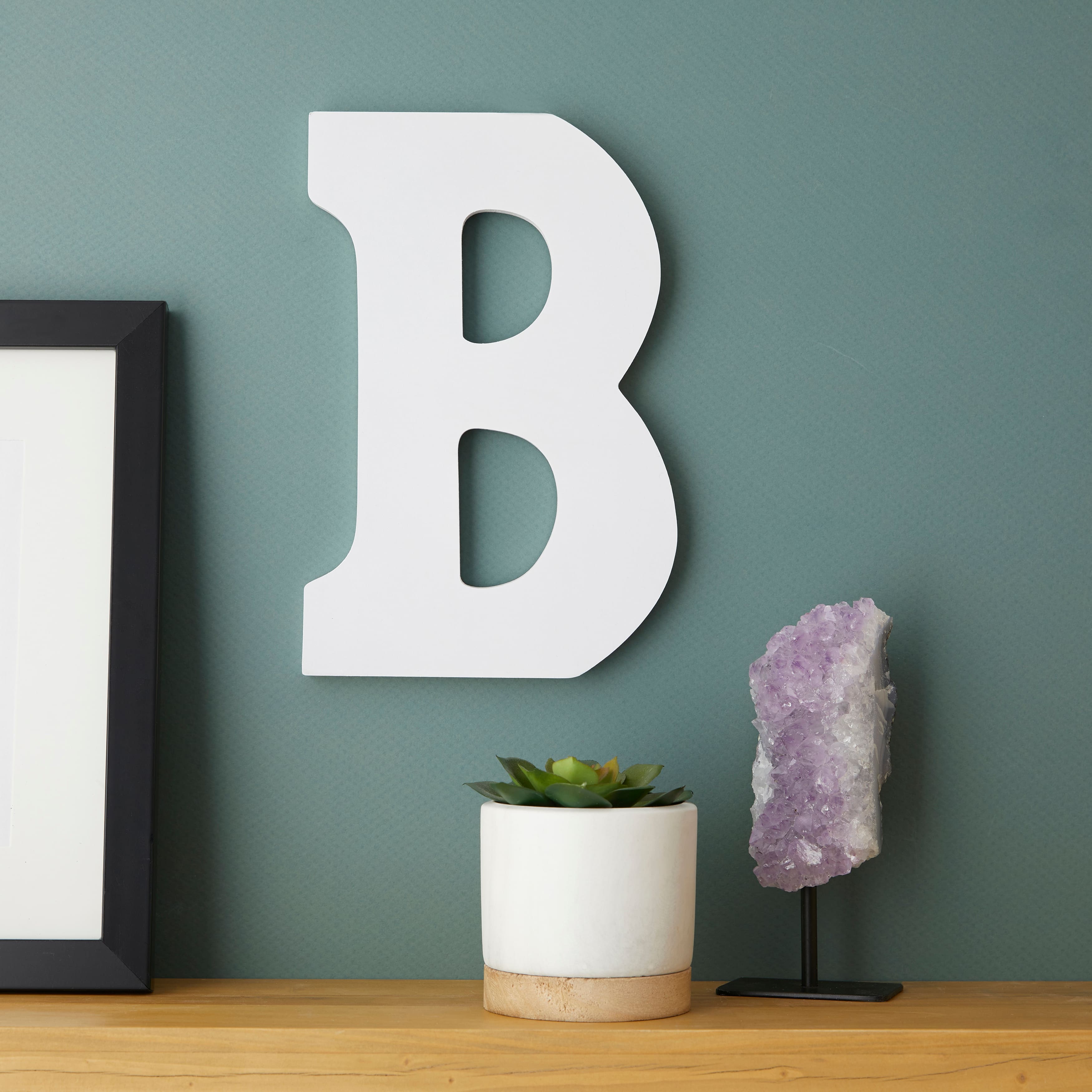 9" White MDF Whimsy Letter by Make Market