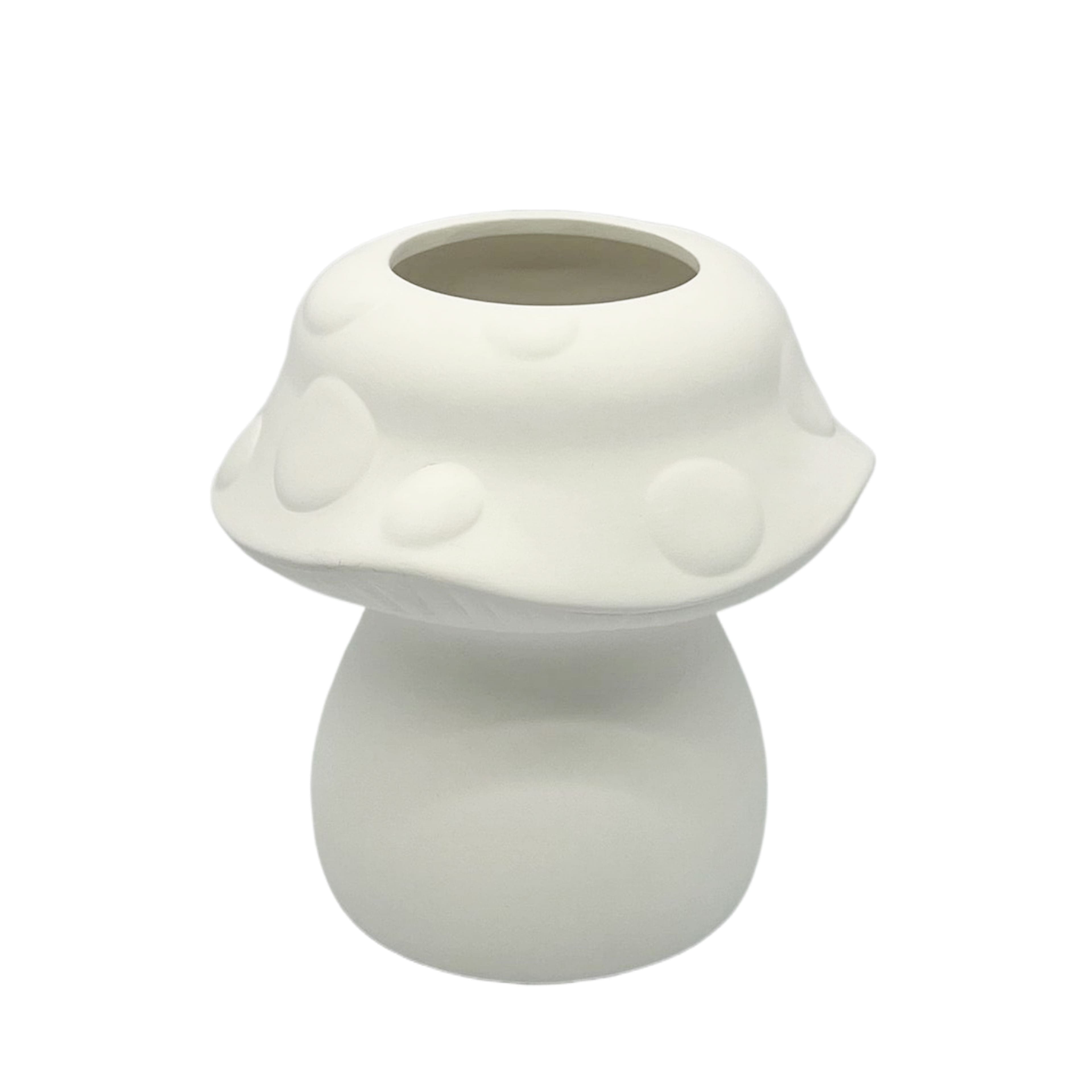 6.75&#x22; Mushroom-Shaped DIY Ceramic Planter by Make Market&#xAE;