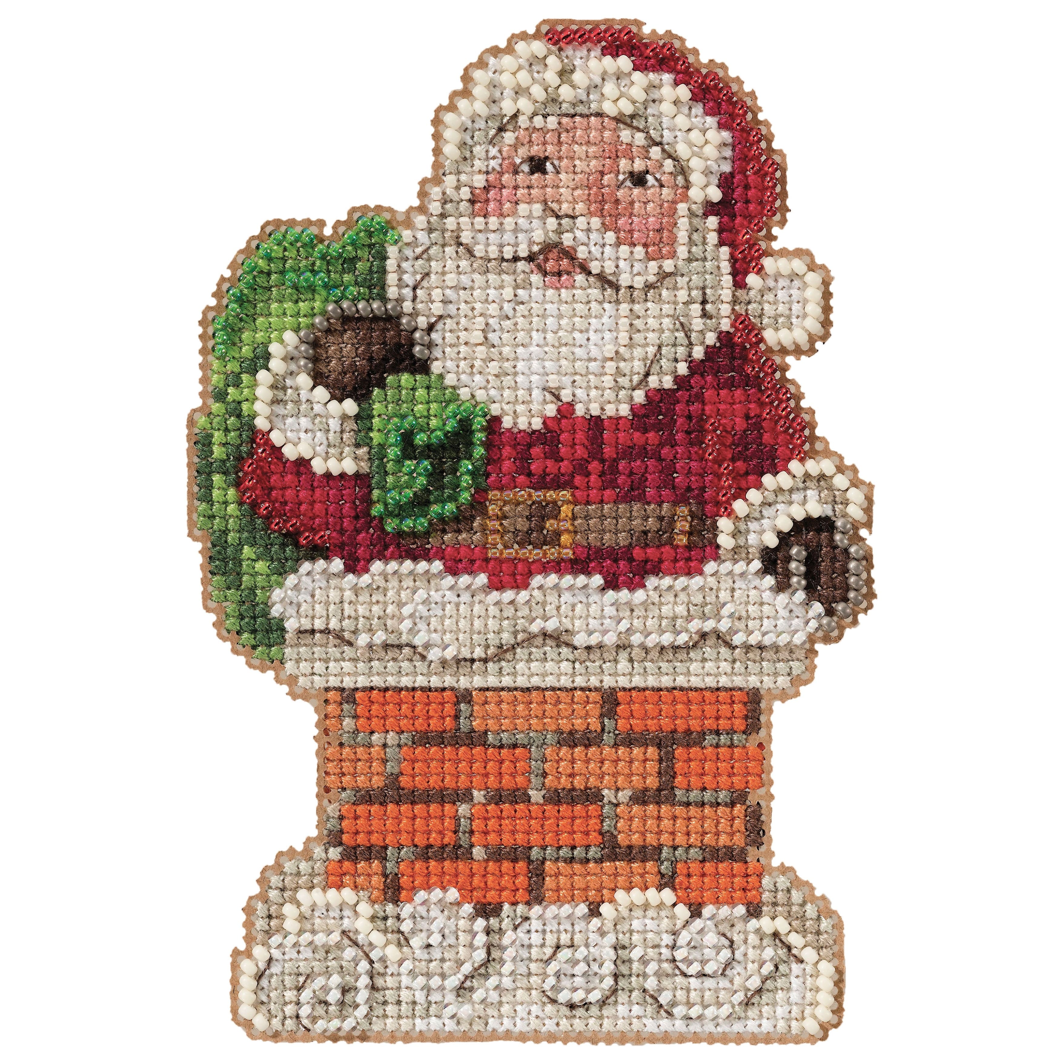 Mill Hill&#xAE; Jim Shore Santa in Chimney Counted Cross Stitch Kit