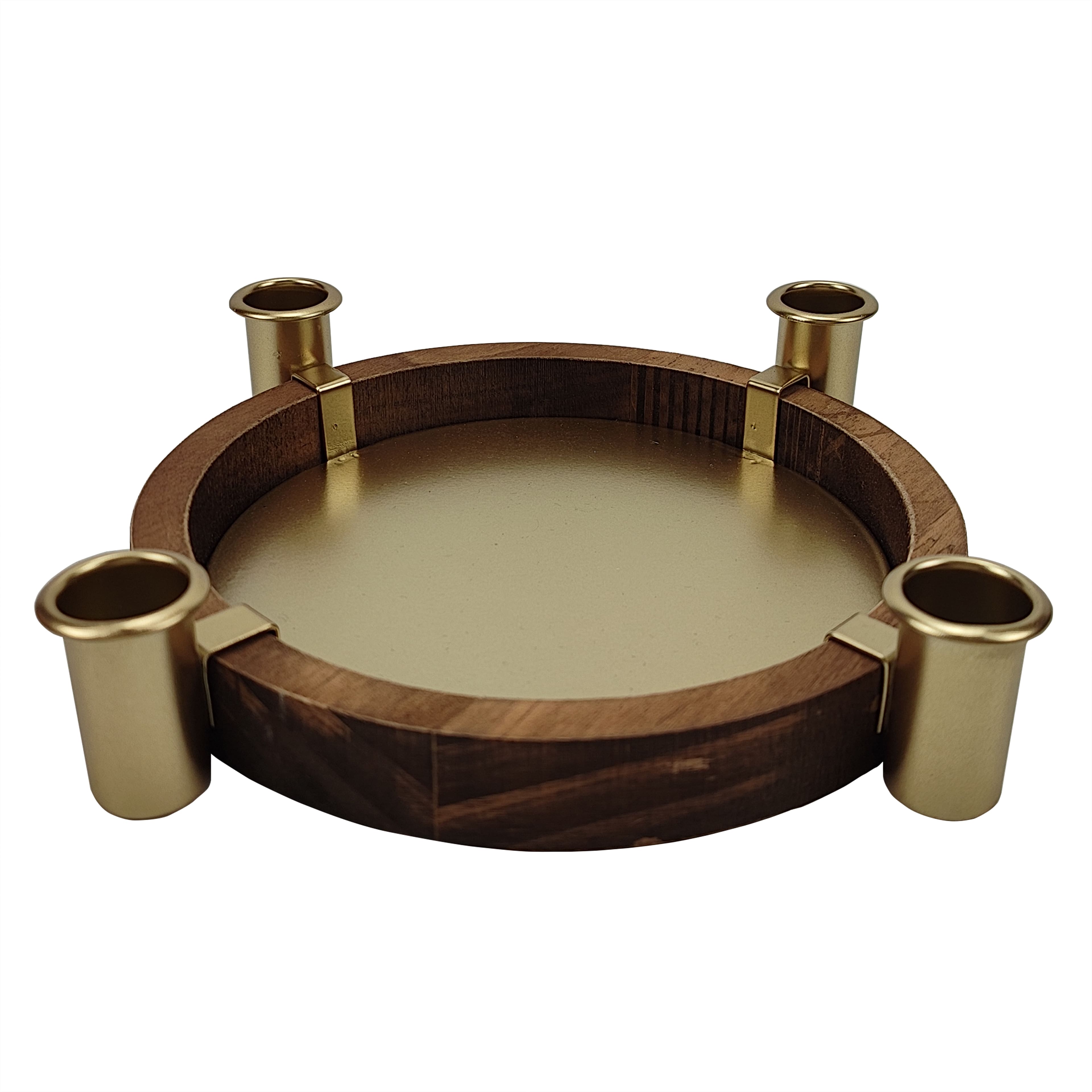 7&#x22; Gold Round Multi Candle Holder by Ashland&#xAE;