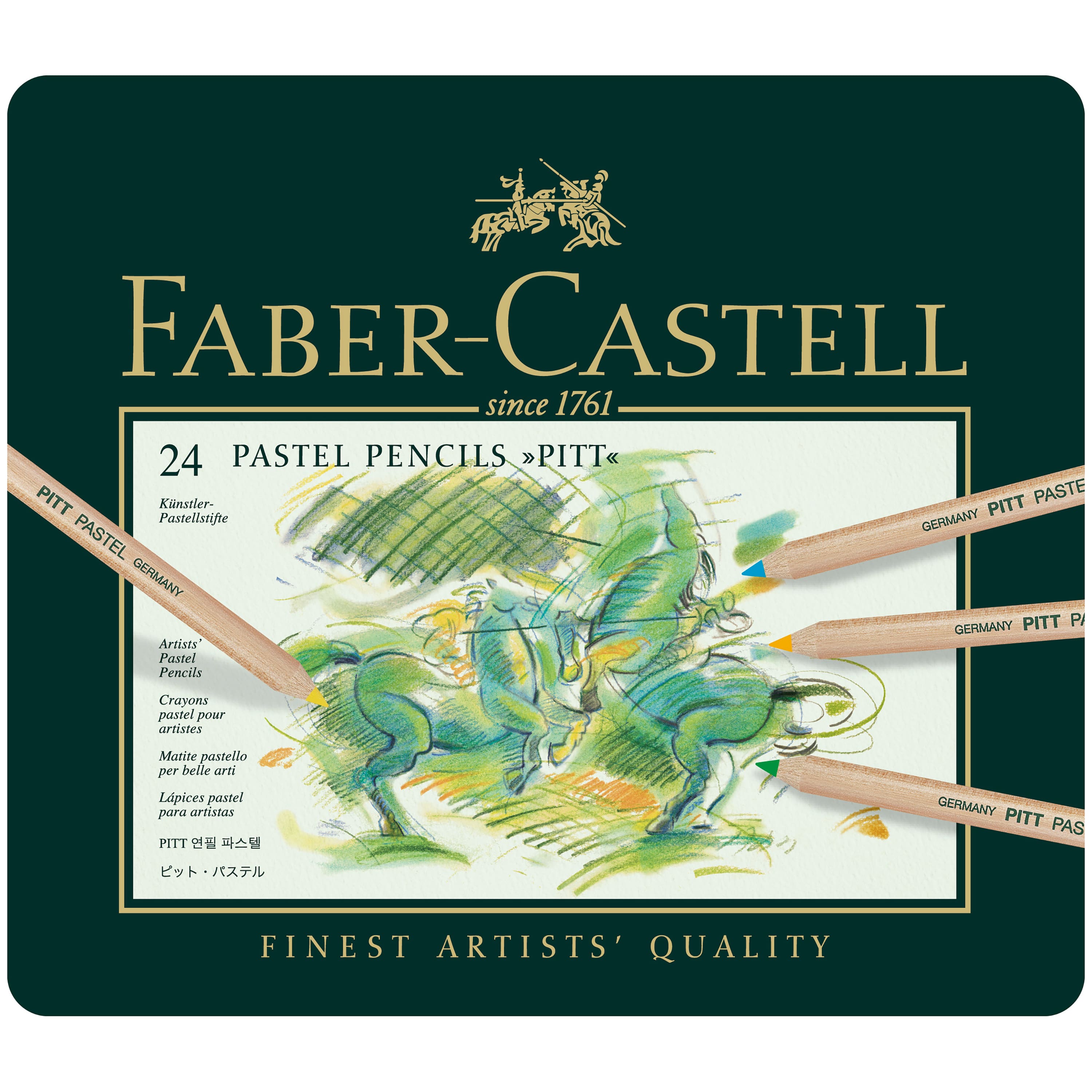 Faber-Castell Pitt 24 Color Pastel Pencil Set