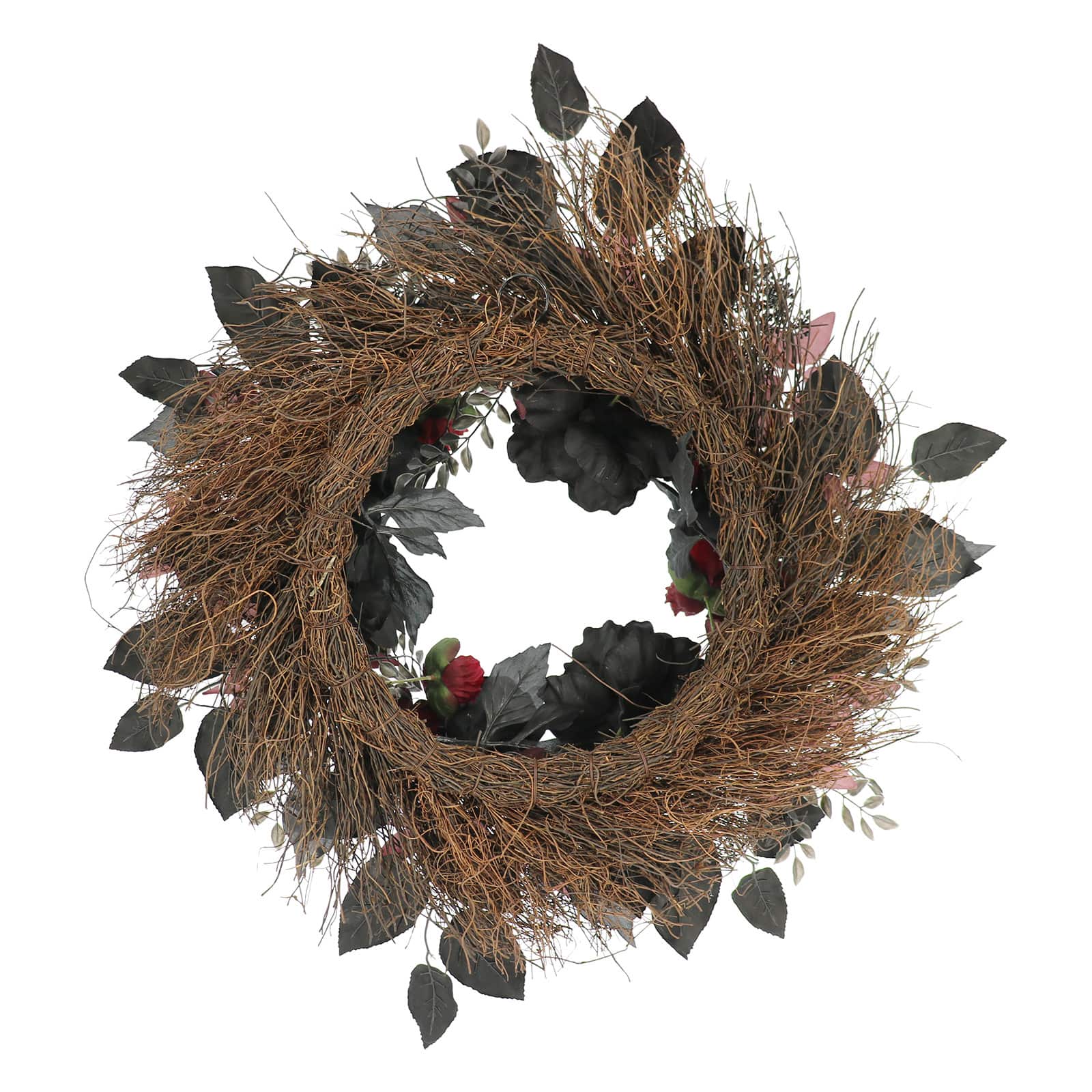 22&#x22; Black &#x26; Red Mixed Rose Wreath by Ashland&#xAE;