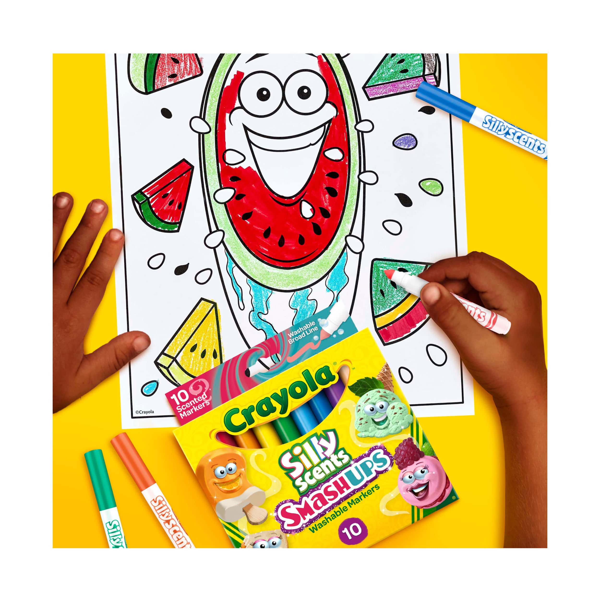 Crayola&#xAE; Silly Scents Smashups Broad Line Washable Markers