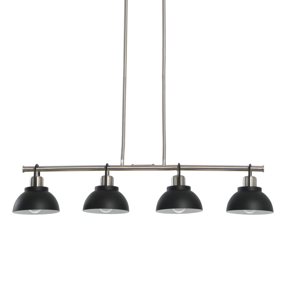 Hello Honey® Robert Stevenson Lighting Walsh Metal 4-Light Linear Chandelier with Shades