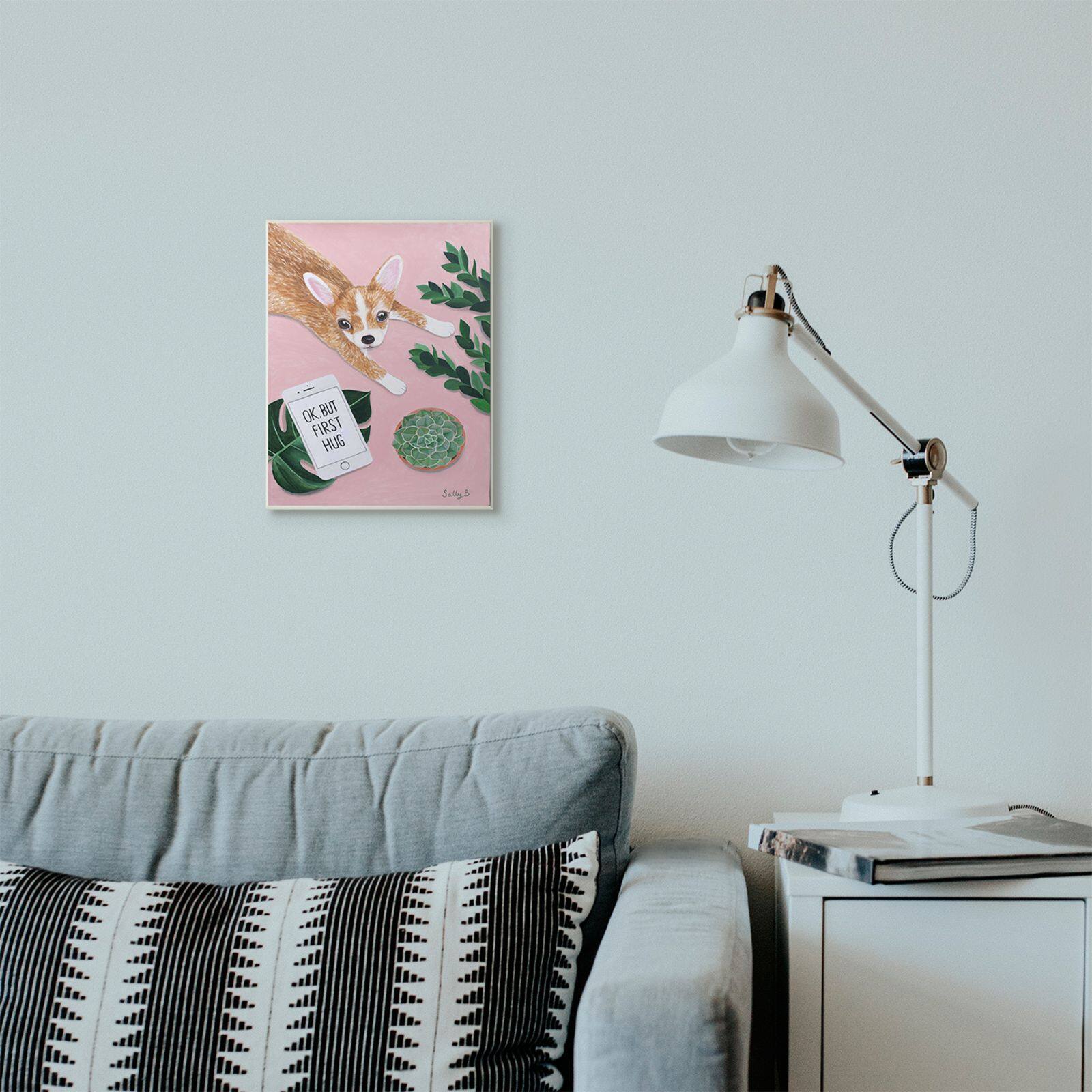 Stupell Industries Chihuahua with Phone Wood Wall Plaque