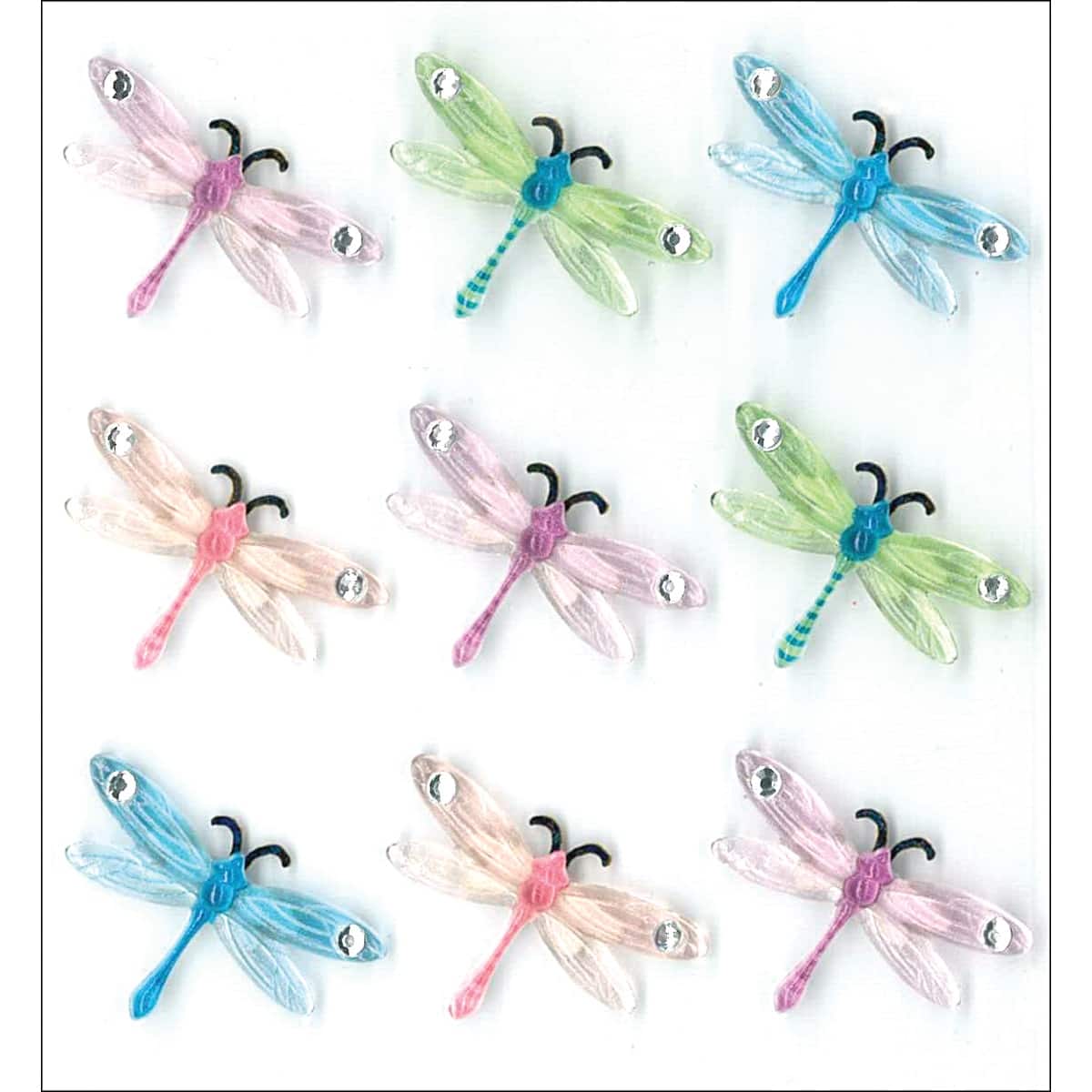 Jolee's Cabochon Dimensional Repeat Stickers-Dragonflies | Michaels