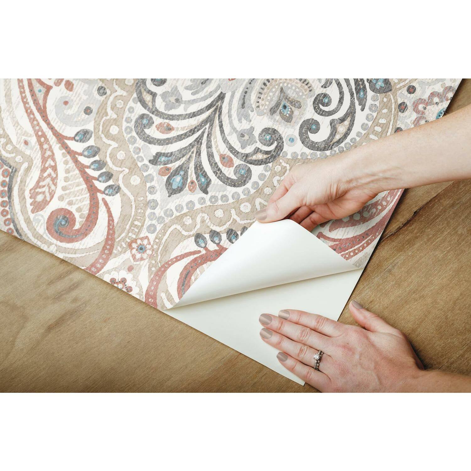 RoomMates Bohemian Damask Peel &#x26; Stick Wallpaper