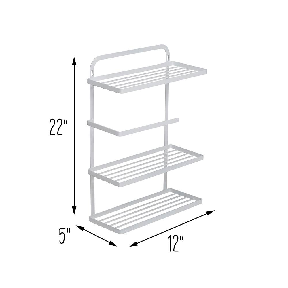 Honey Can Do White Spice Rack &#x26; Paper Towel Holder