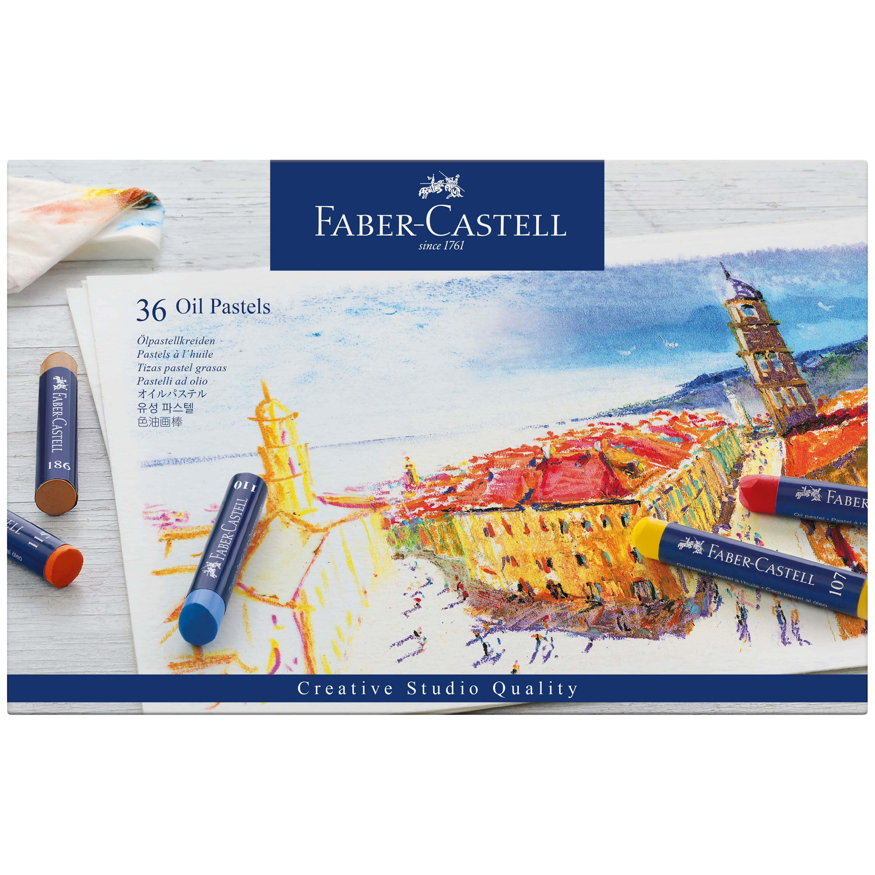 Faber-Castell&#xAE; 36 Color Oil Pastel Set