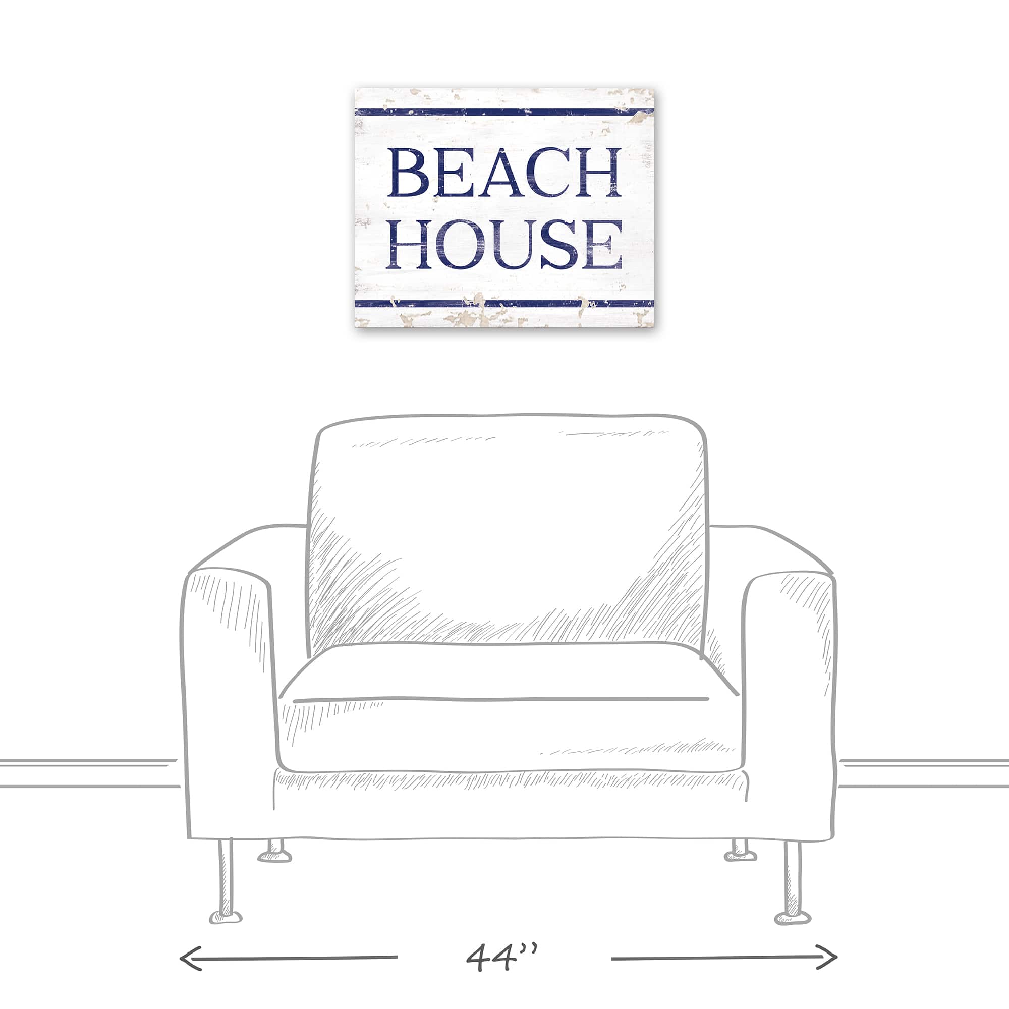Beach House Canvas Wall Art