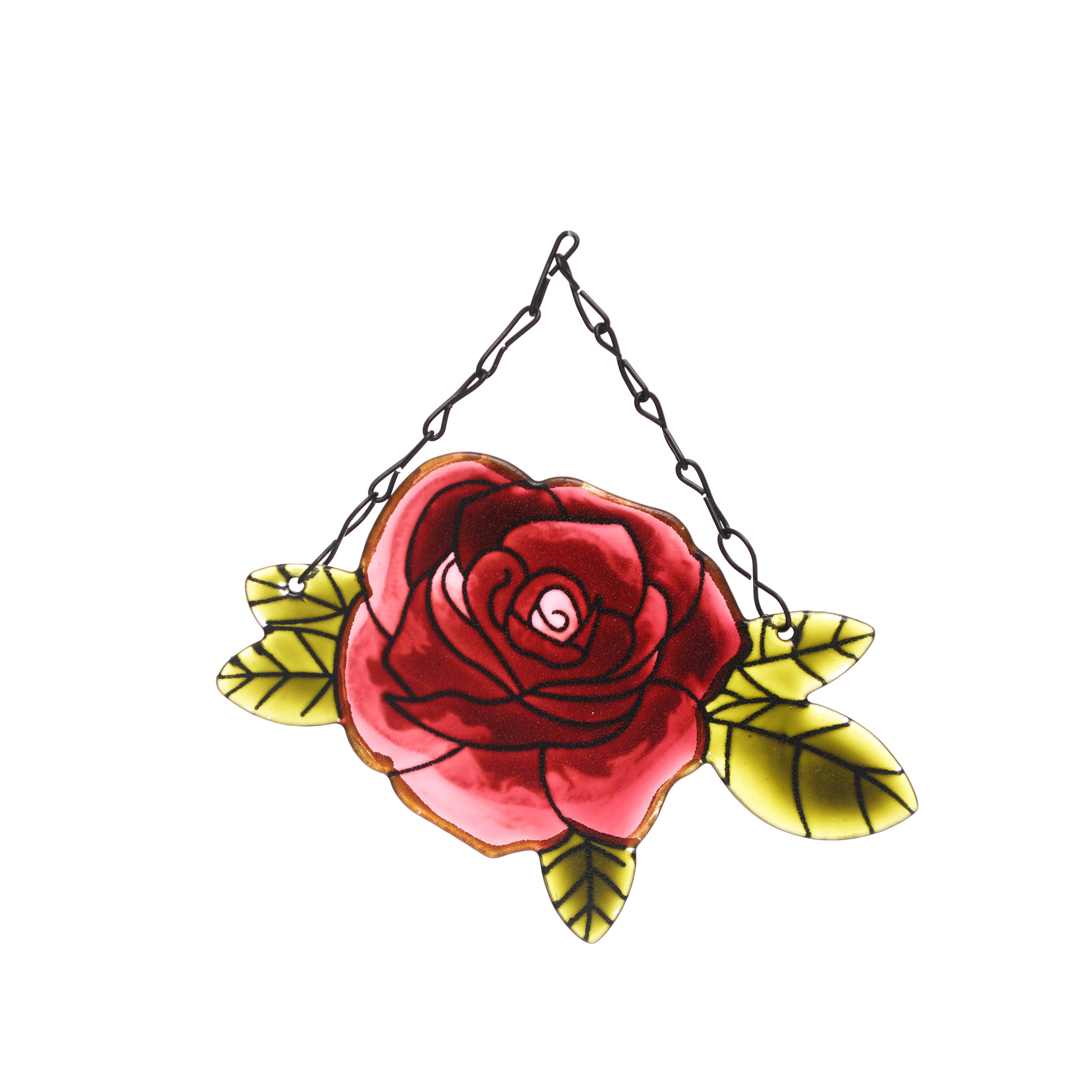 7.5&#x22; Rose Glass Wall D&#xE9;cor by Ashland&#xAE;