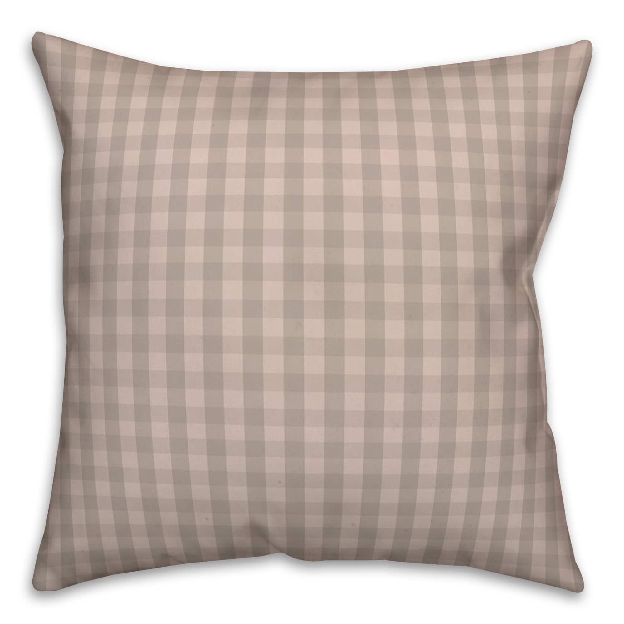 Plaid Throw Pillow 