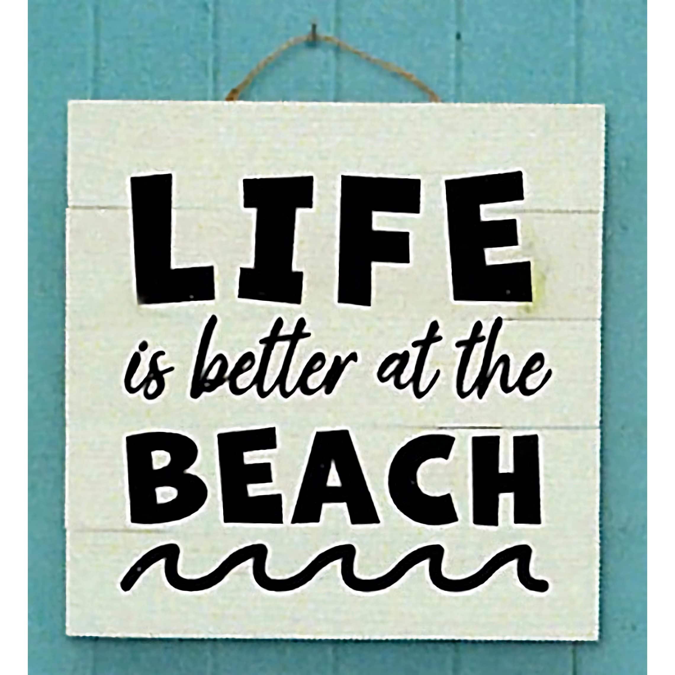 Leisure Arts&#xAE; Vinyl Matte Black At the Beach Decal
