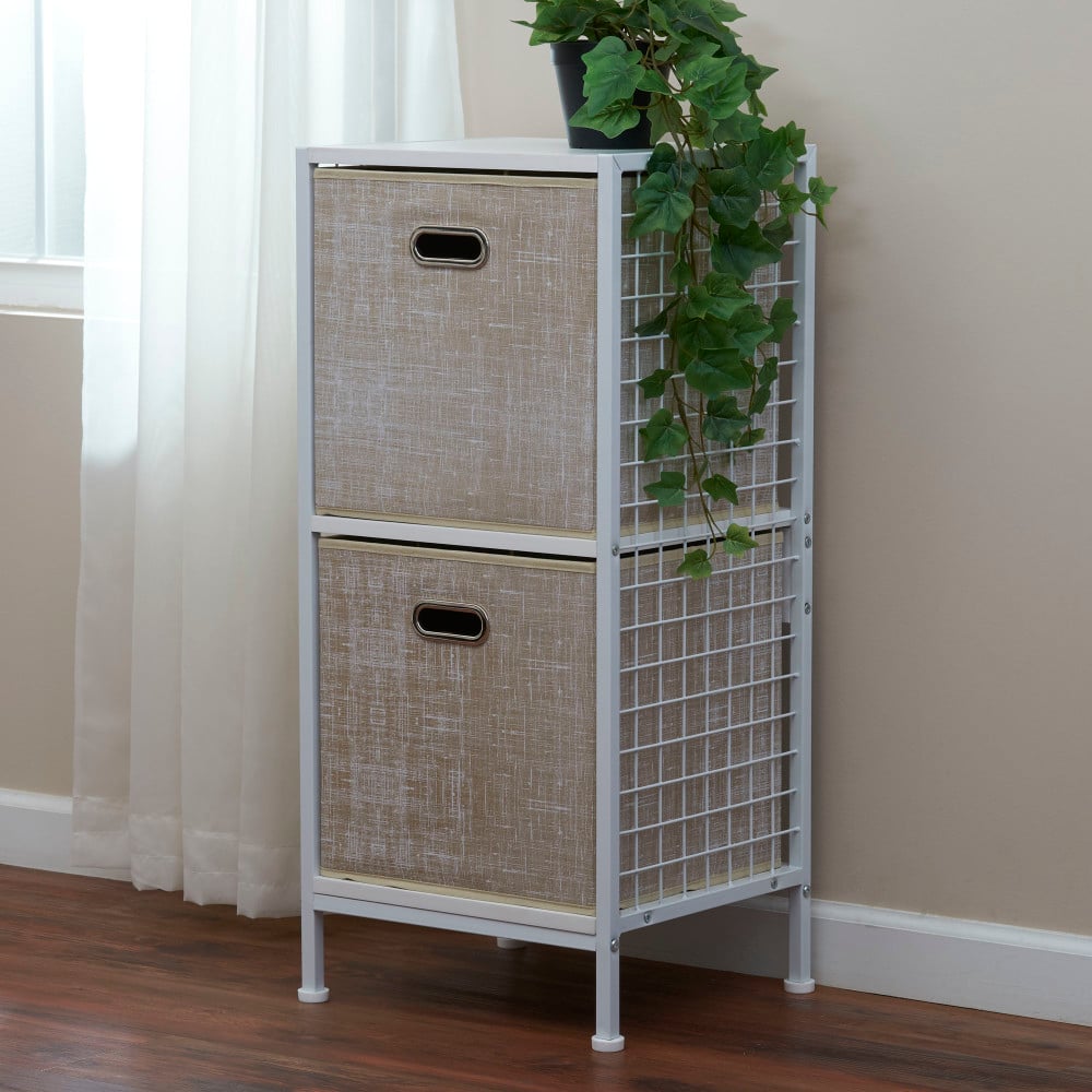 2 Pack Household Essentials 13&#x22; Fabric Storage Bins