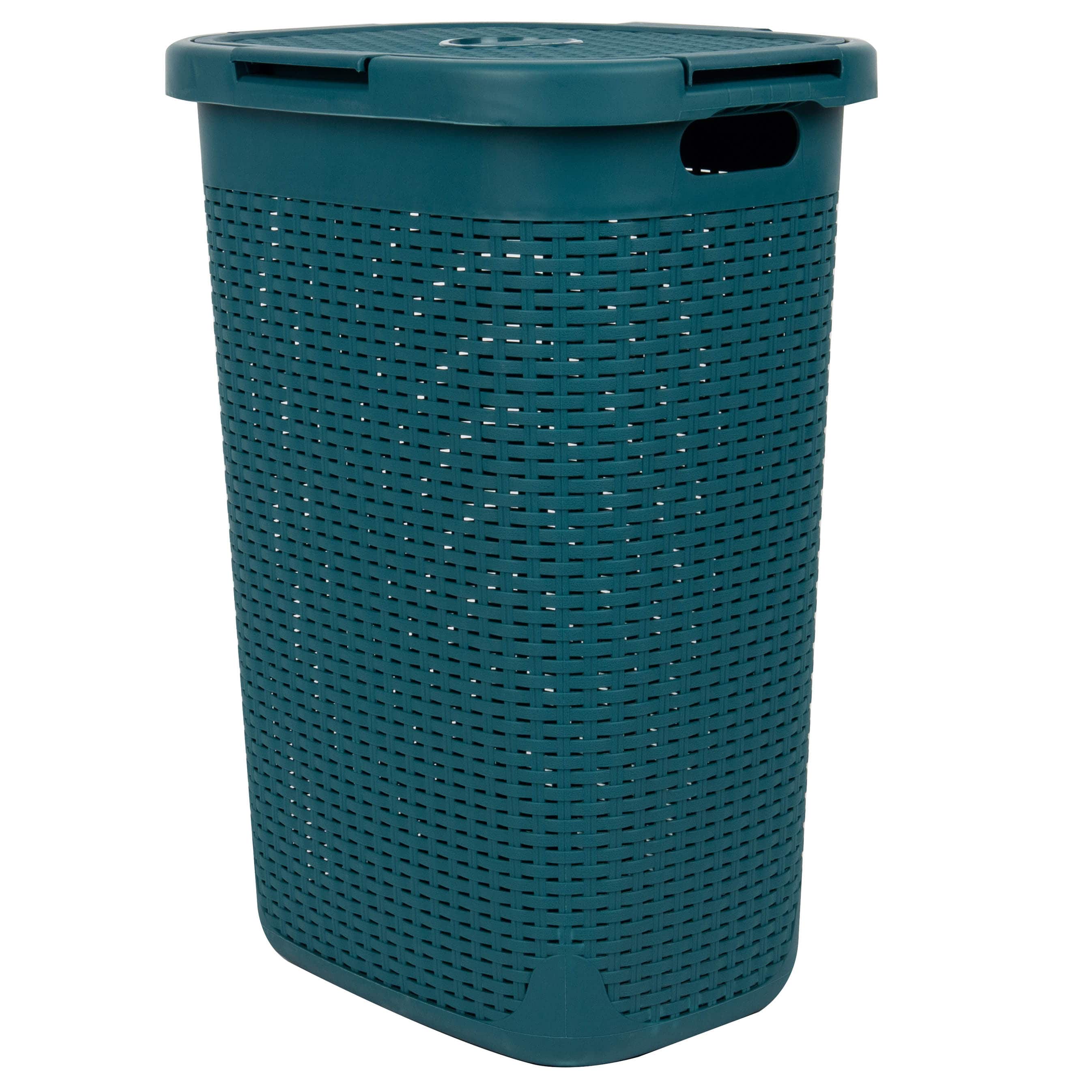 Mind Reader 60L Hamper Laundry Basket with Cutout Handles