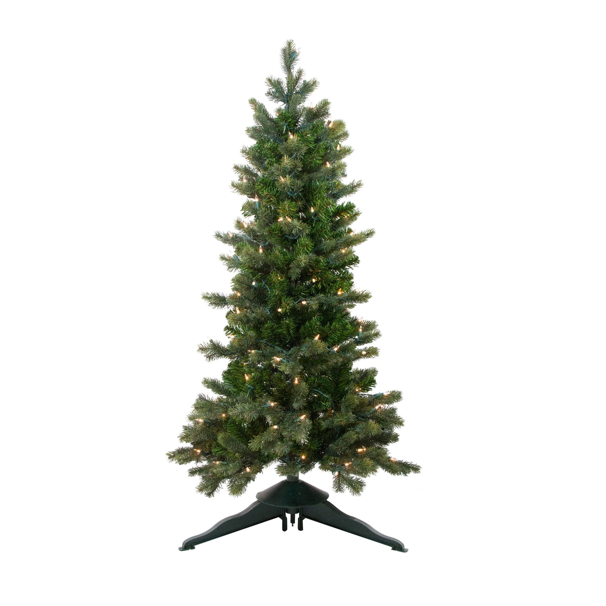 4ft. Pre-Lit Savannah Spruce Artificial Christmas Tree, Clear Lights