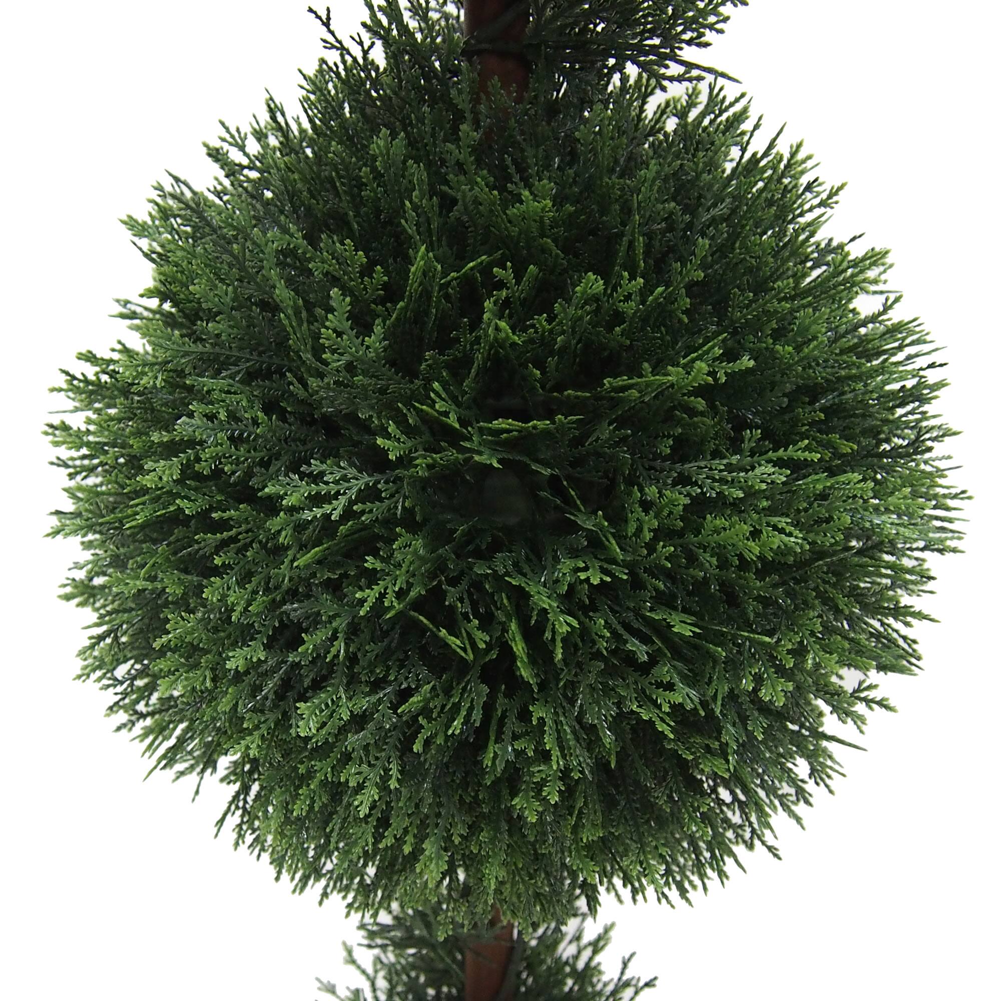 3ft. Potted Cedar Double Ball Topiary Tree