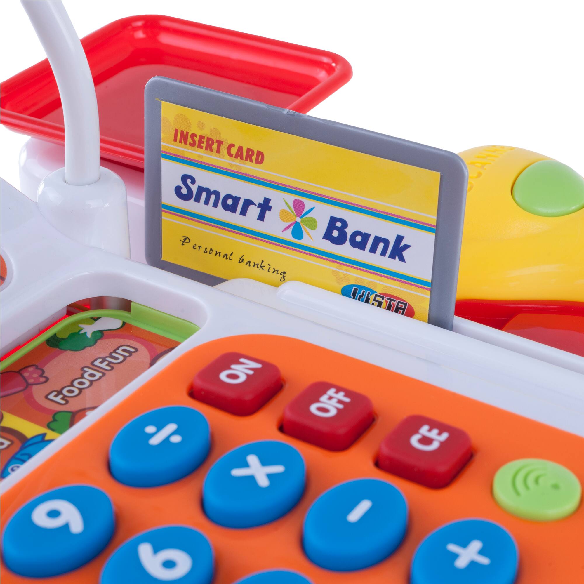 Toy Time Pretend Cash Register Supermarket Playset