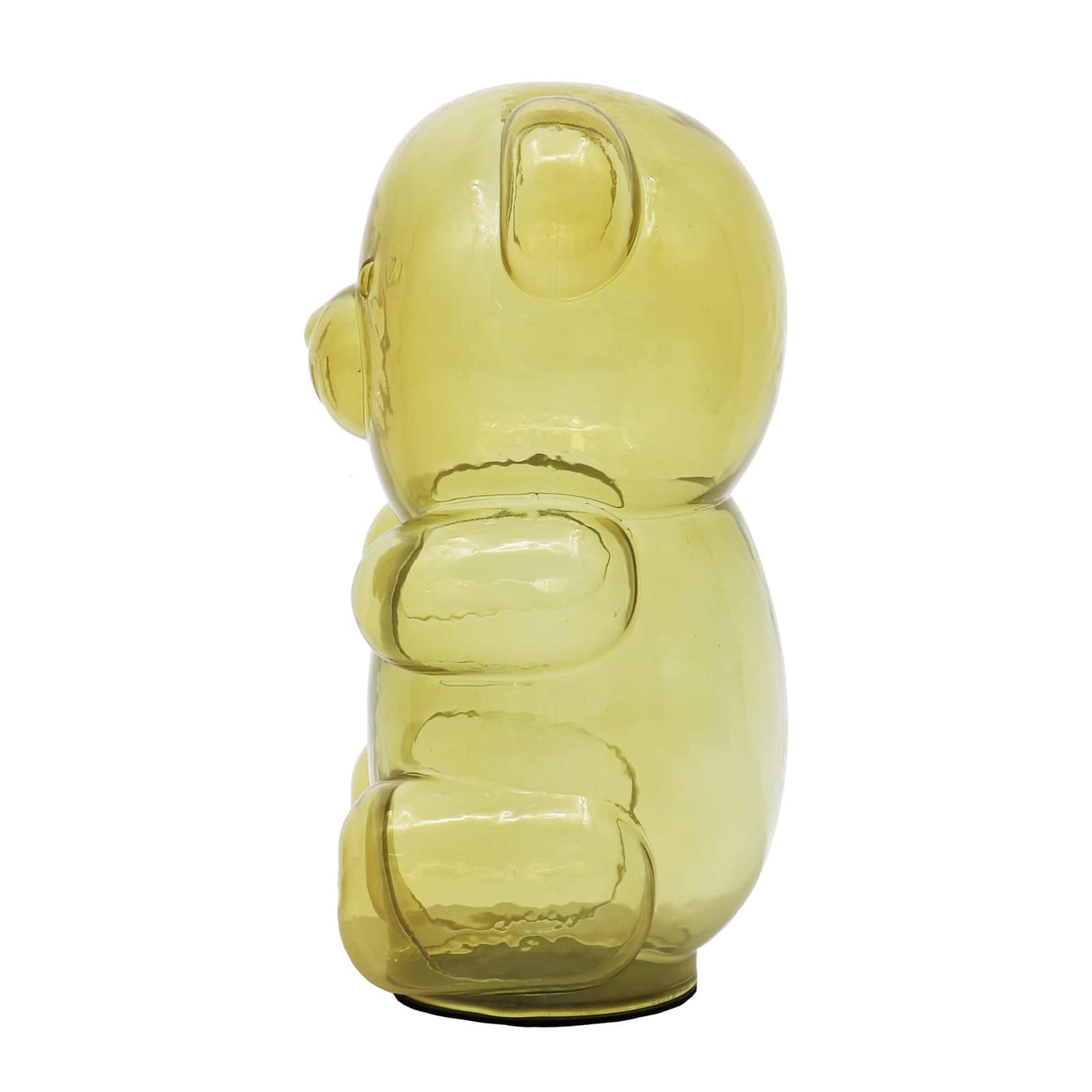 8&#x22; Yellow Glass Bear Tabletop D&#xE9;cor by Ashland&#xAE;