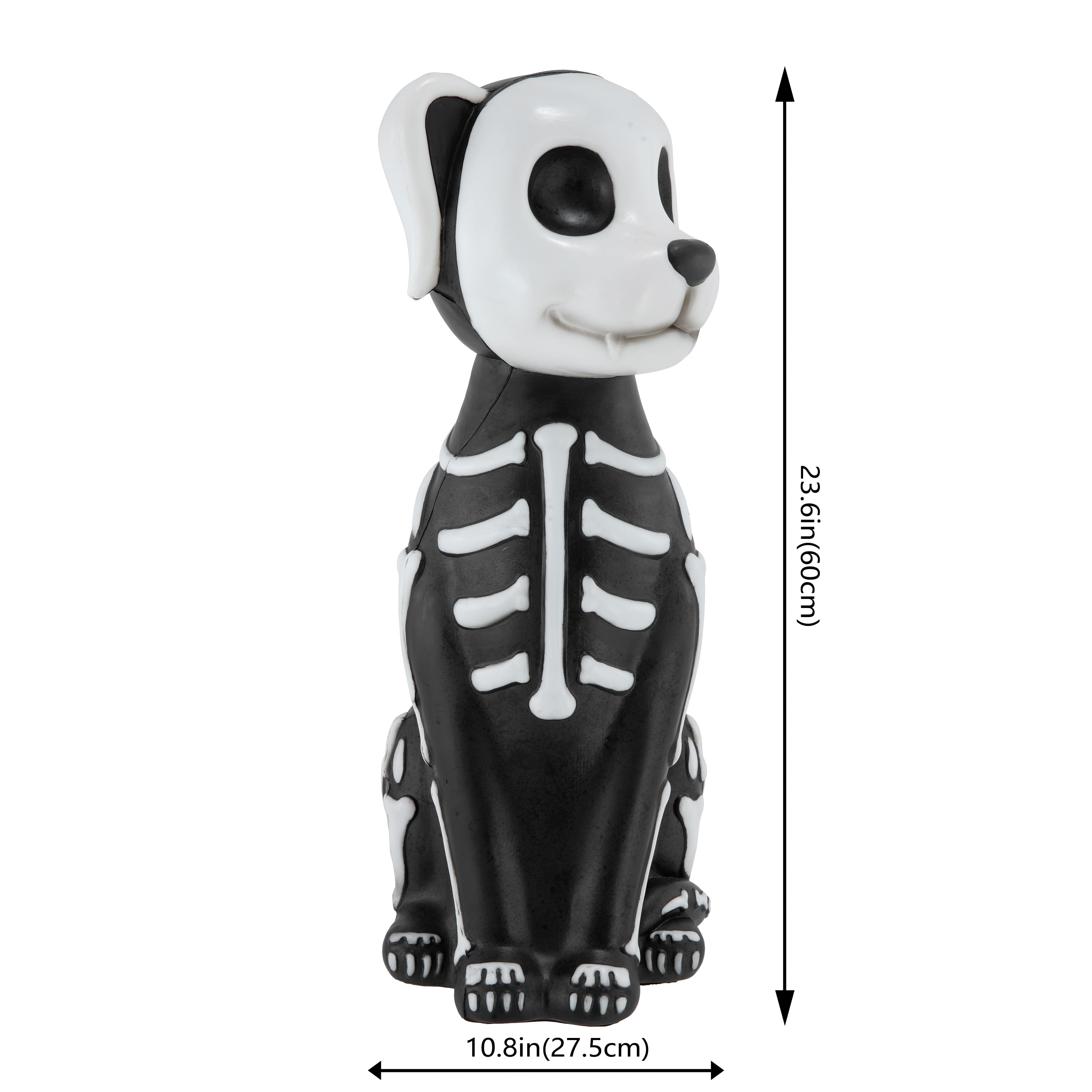 23.5&#x22; LED Lighted Skeleton Dog Blow Mold by Ashland&#xAE;