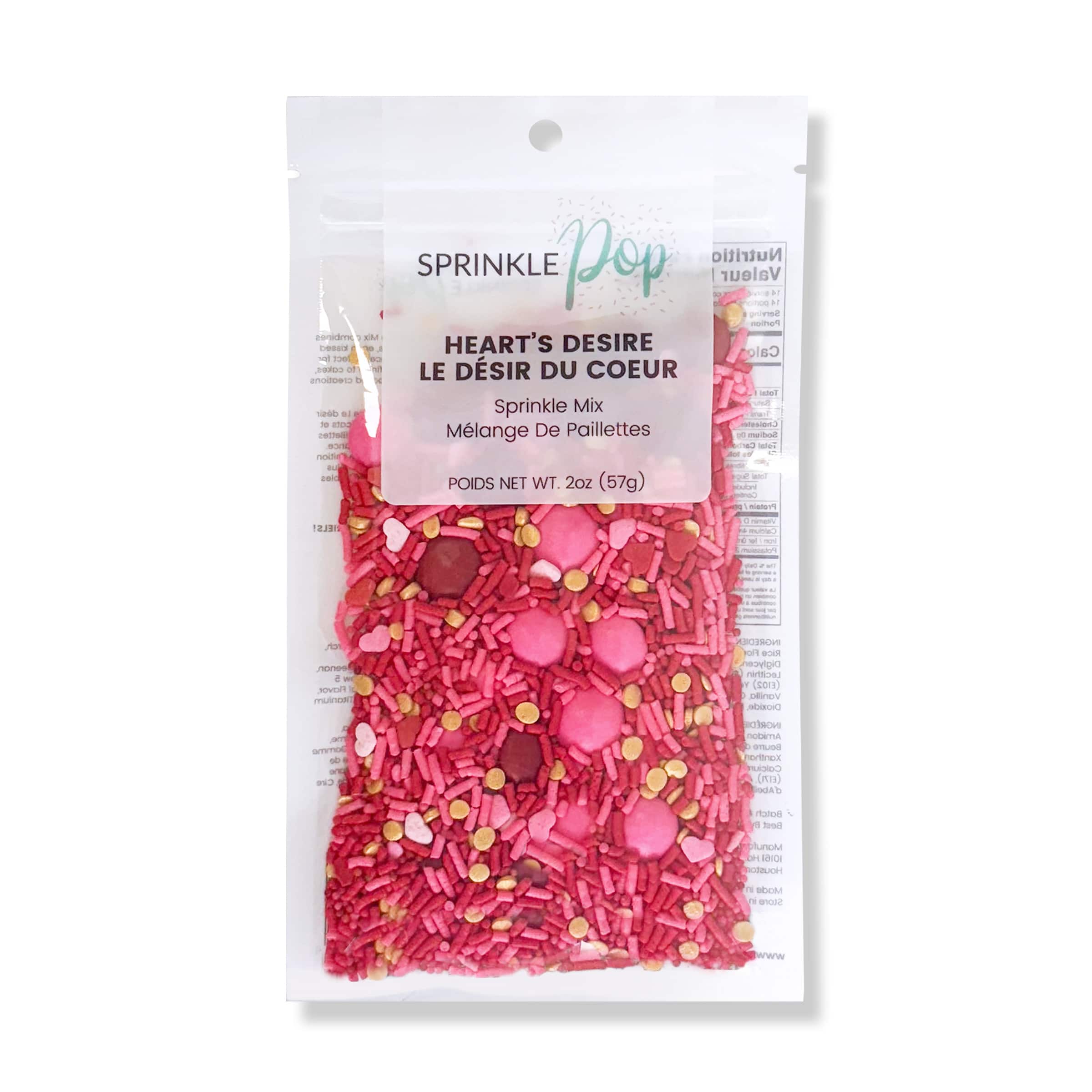 Sprinkle Pop Heart's Desire Sprinkle Mix
