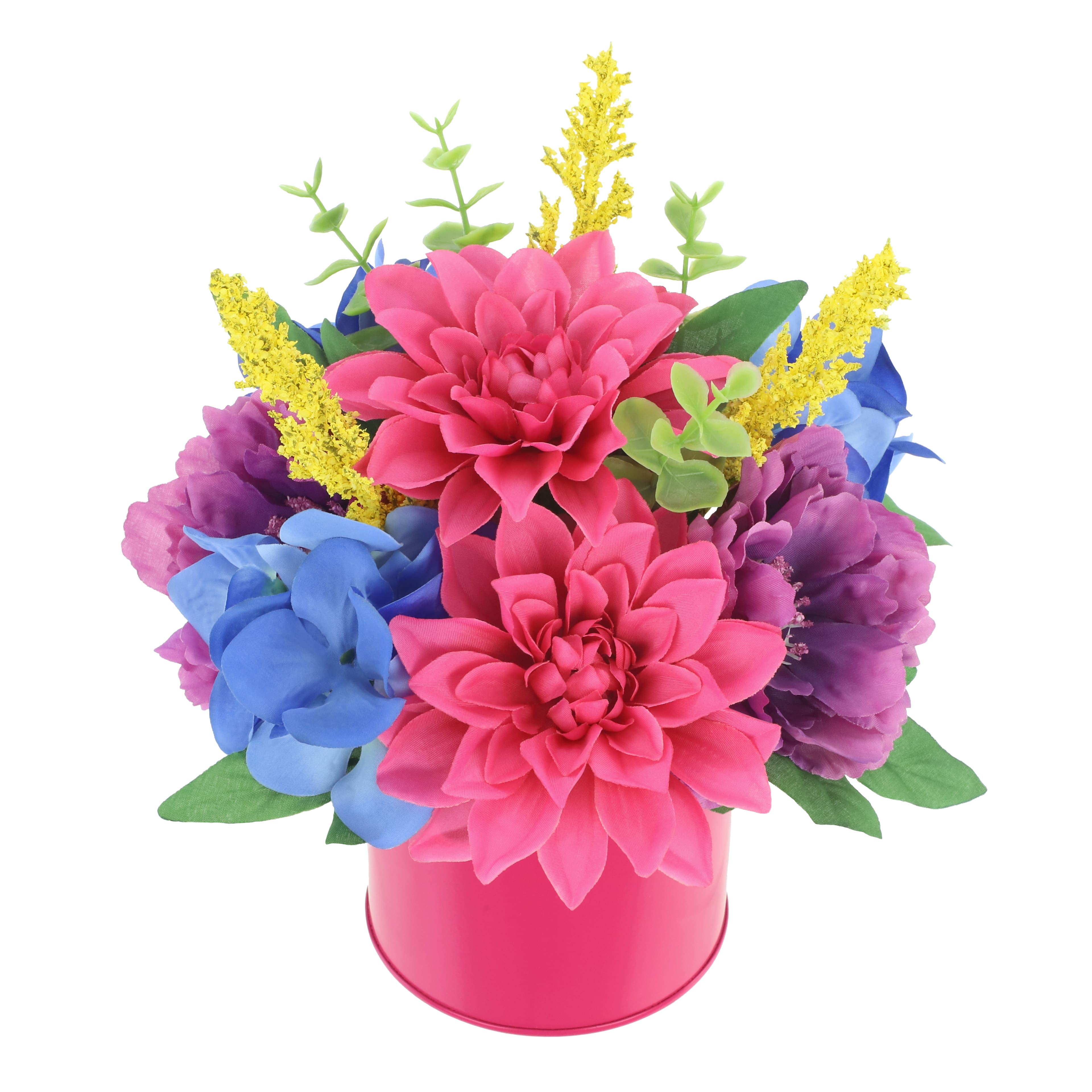 8&#x22; Dahlia, Hydrangea &#x26; Peony Arrangement in Pink Container by Ashland&#xAE;