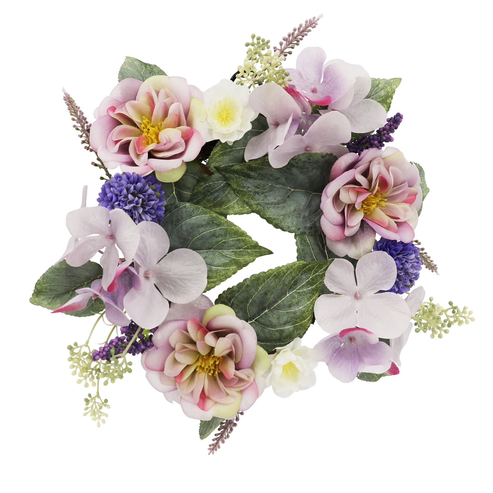 10&#x22; Purple Rose &#x26; Hydrangea Mini Wreath by Ashland&#xAE;