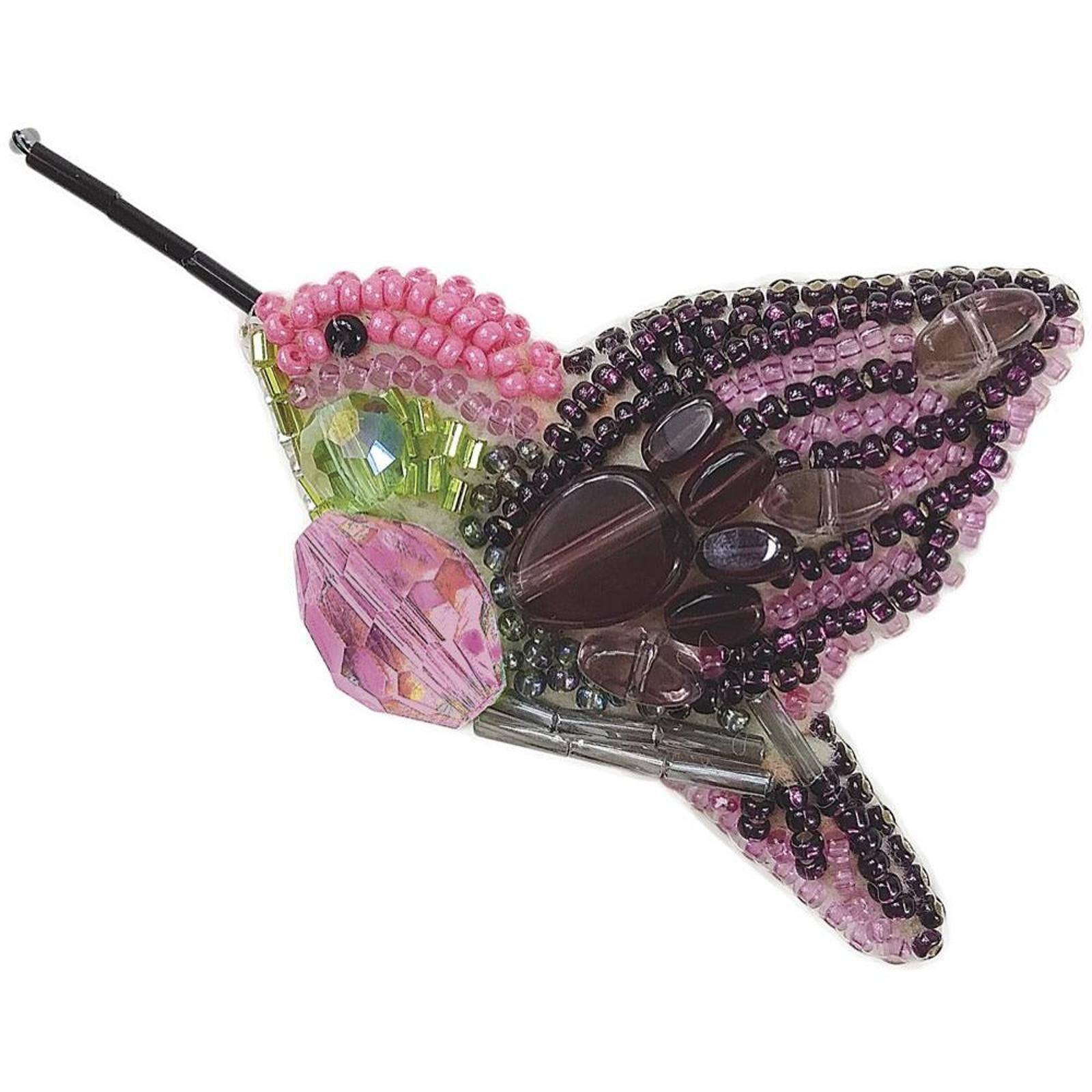 Crystal Art Beadwork Kit For Creating Brooch Fly Bird