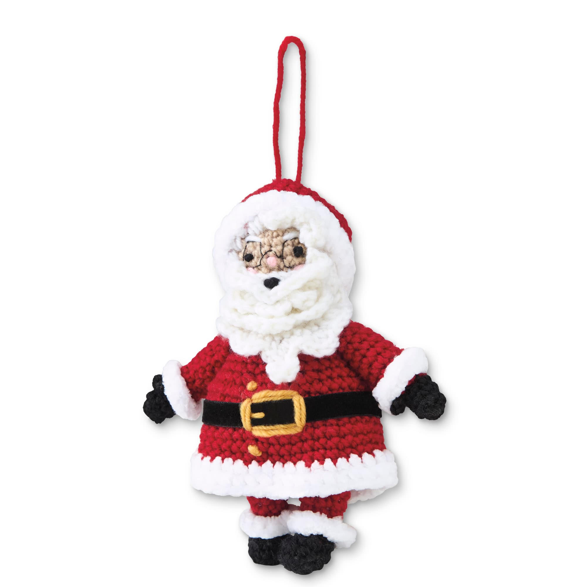 Intermediate Santa Amigurumi Crochet Ornament Kit by Loops &#x26; Threads&#xAE;